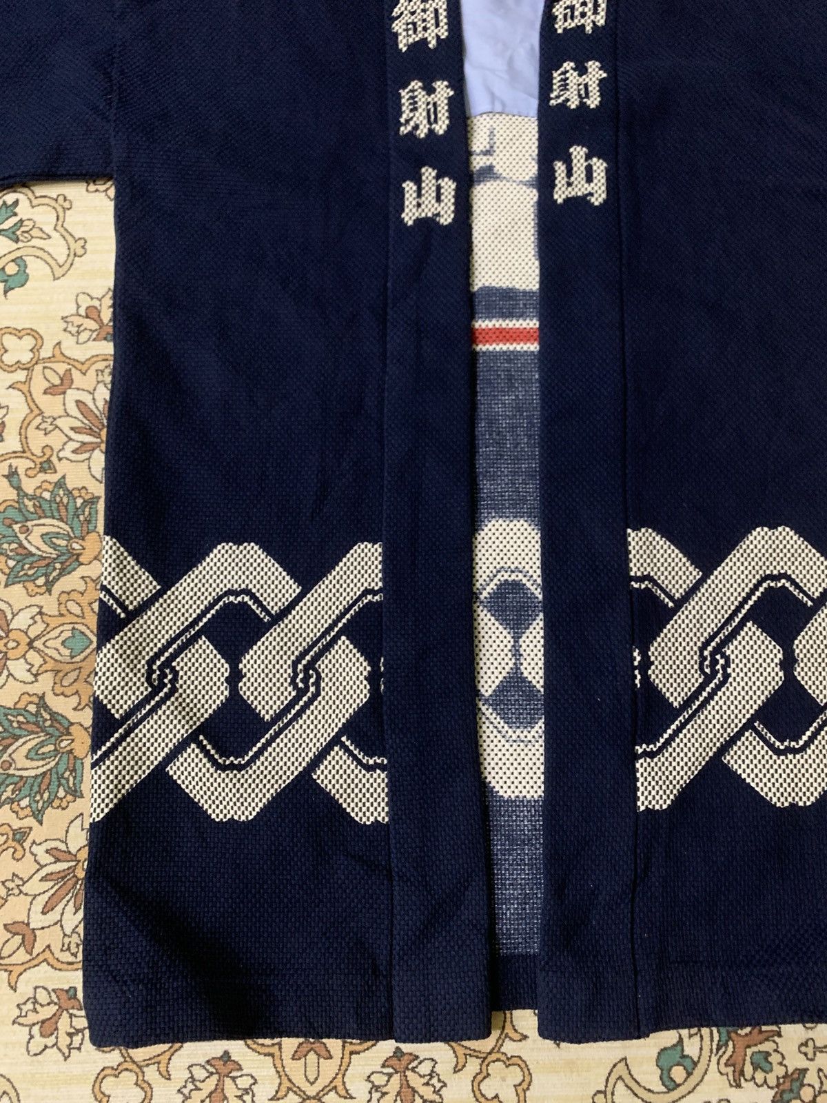 Japanese Brand VINTAGE KIMONO JAPAN KENDO FABRIC INDIGO BLUE Size 36R - 6 Thumbnail