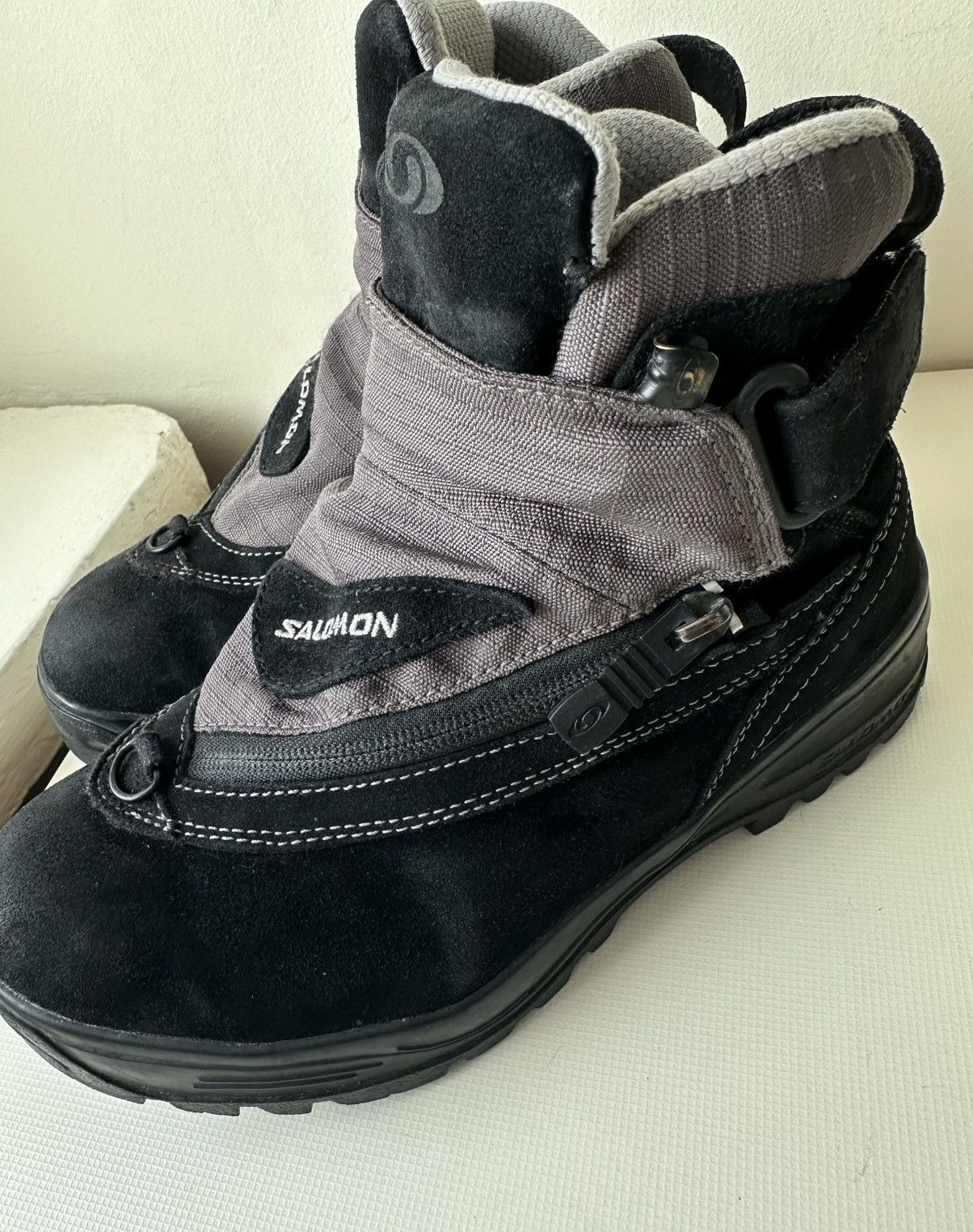 Salomon Salomon Adventure 7 GTX (2006) vintage black suede boots Size US 7 / IT 37 - 4 Thumbnail