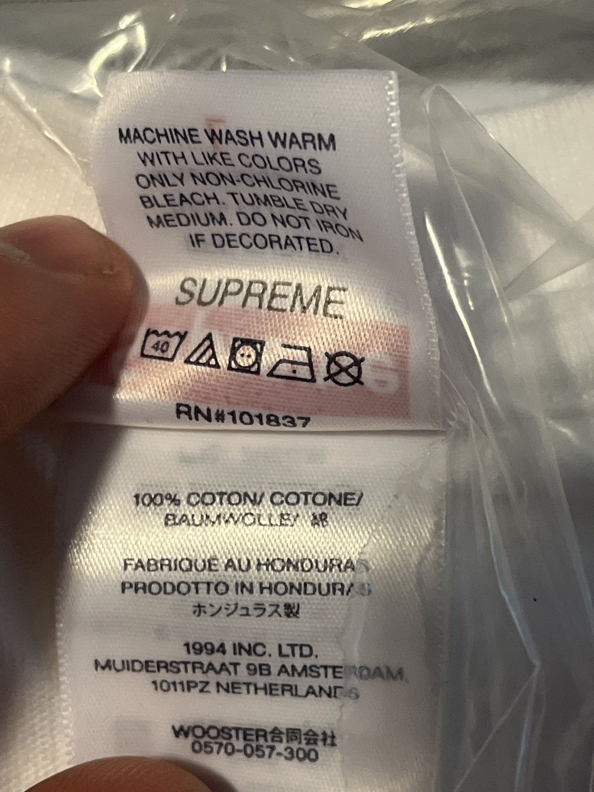 Supreme Supreme Salem White Tee Size US L / EU 52-54 / 3 - 7 Thumbnail