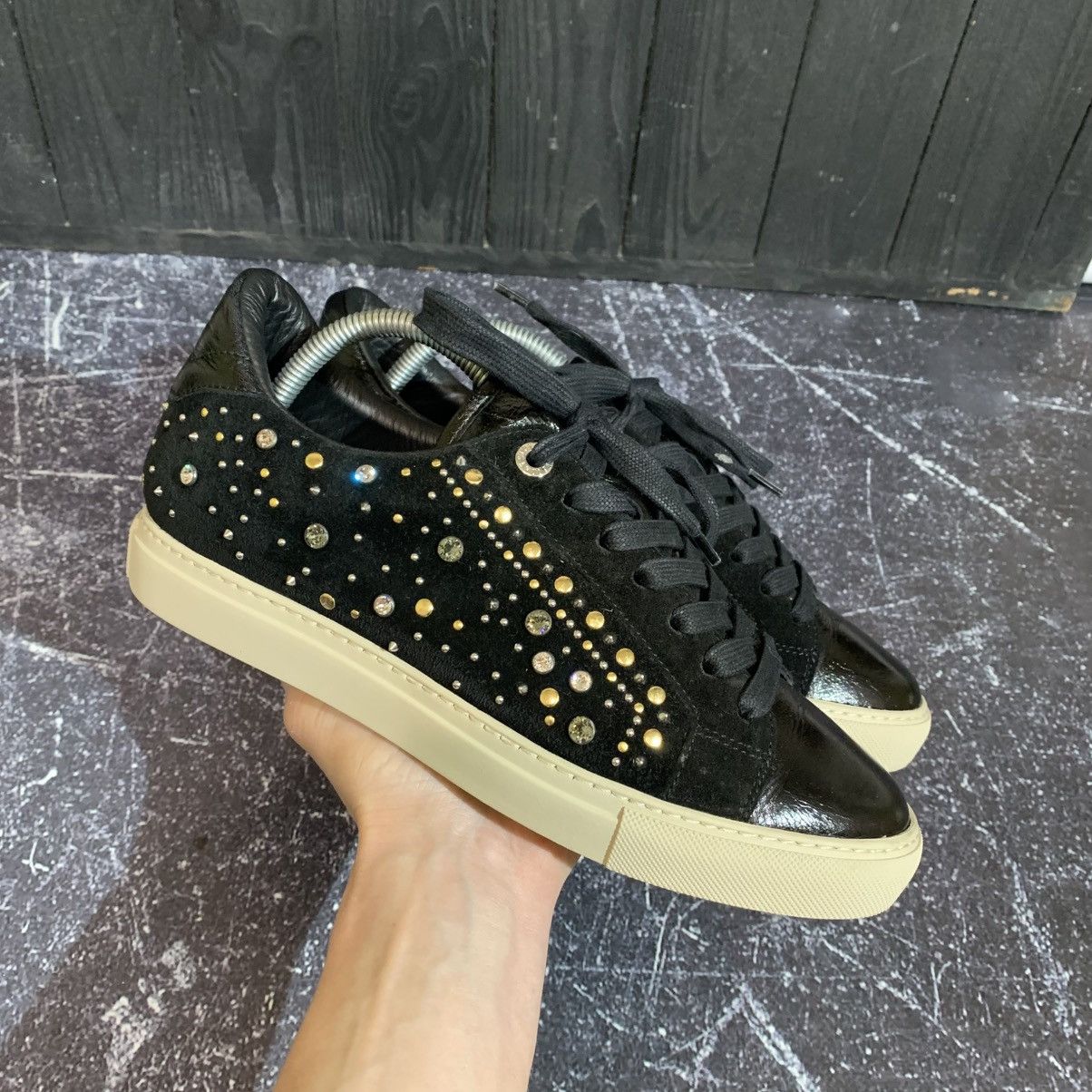 Zadig & Voltaire Zadig & Voltaire Sunshine Black Leather Sneakers 40 Size Size US 10 / IT 40 - 2 Thumbnail