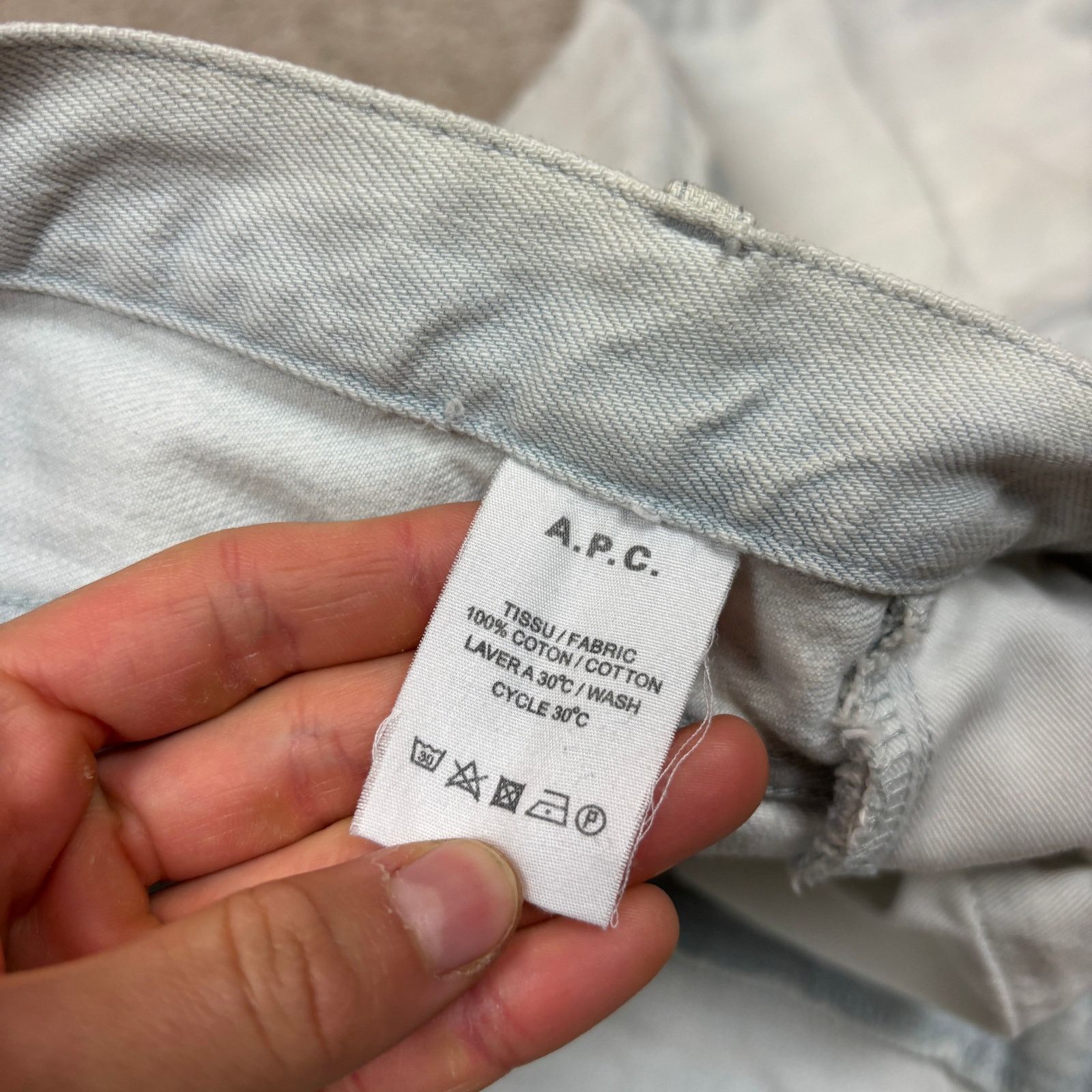 A.P.C. A.P.C. Low Standard Jeans Men's 31x30 Light Wash Size US 31 - 10 Thumbnail