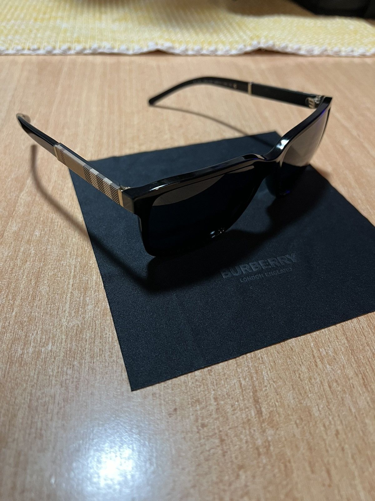 image of Burberry Sunglasses in Black, Men's