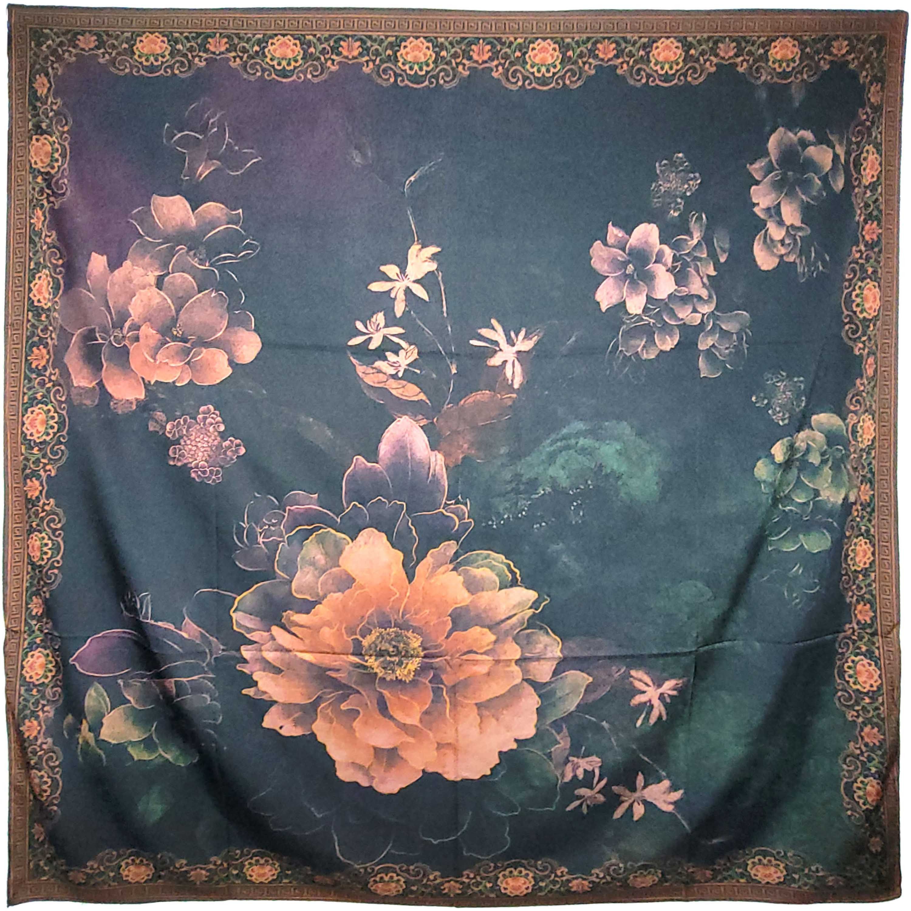 Other NWT Double Sided Silk Scarf 52"x52" Large Square Wrap 3250 Size ONE SIZE - 2 Thumbnail