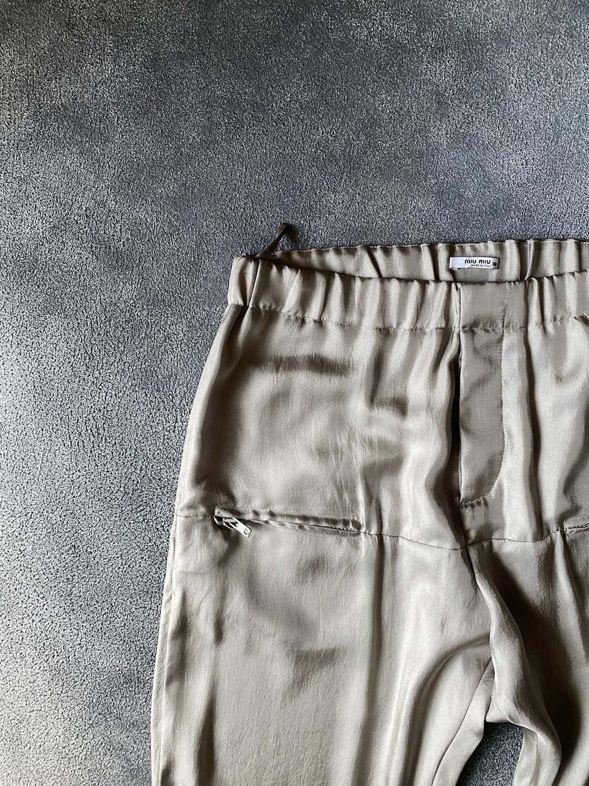 Miu Miu Fall 2007 Miu Miu Runway Satin Front Double Pocket Pants Size US 30 / EU 46 - 7 Thumbnail
