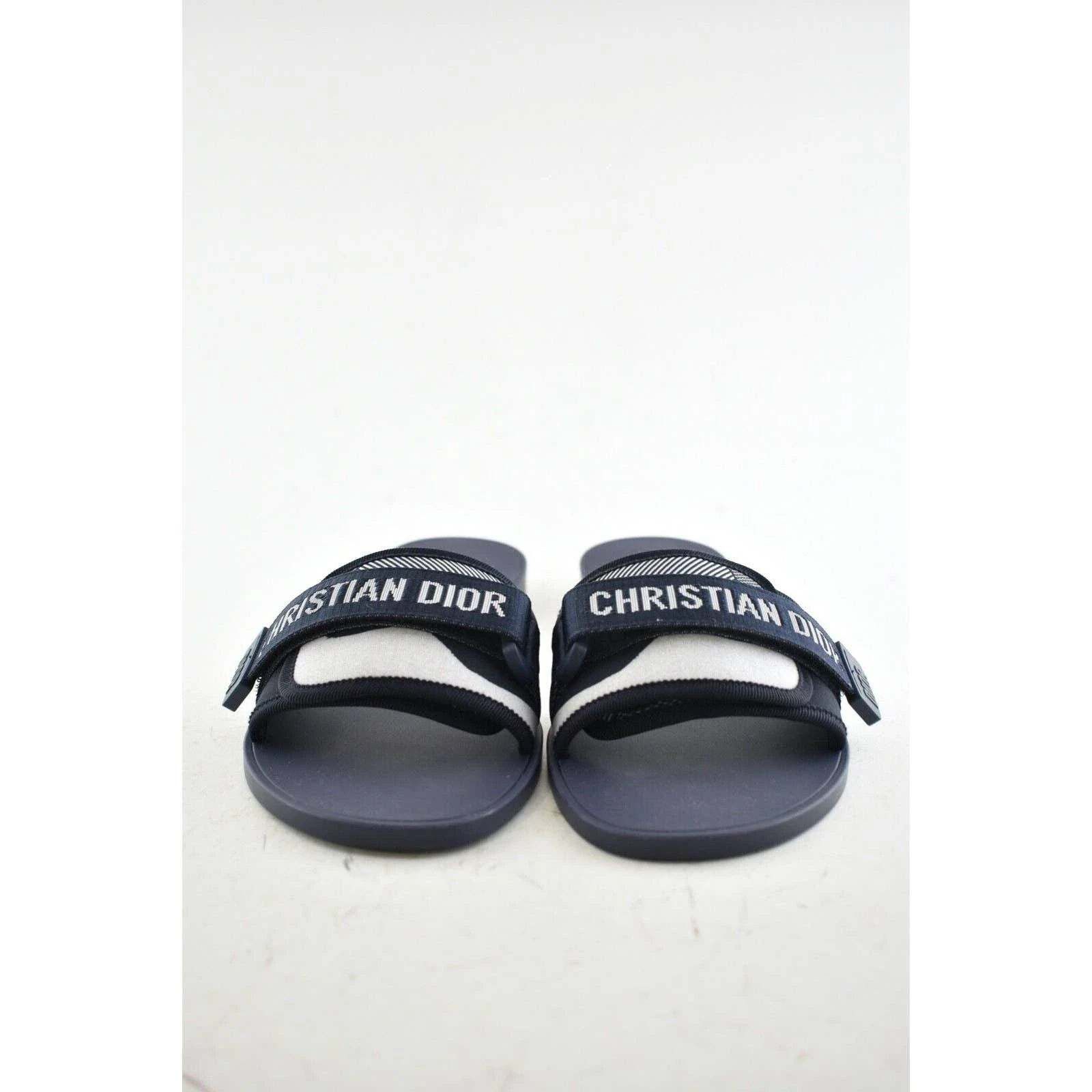 Dior Dio(r)evolution Dway Rubber Logo Slide Mule Flat Sandal 37 Size US 7 / IT 37 - 7 Thumbnail