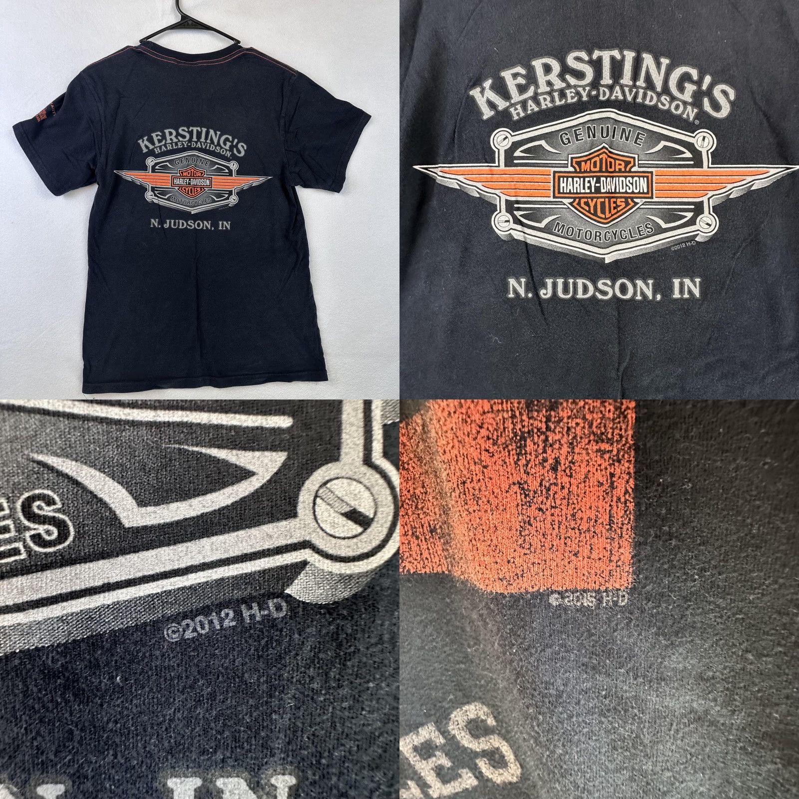 Harley Davidson Harley-Davidson Shirt Adult Small Black USA Made Stratman Tag Mens Shirt Graphic Print Harley-Davidson USA Logo 90s? Size US S / EU 44-46 / 1 - 8 Thumbnail