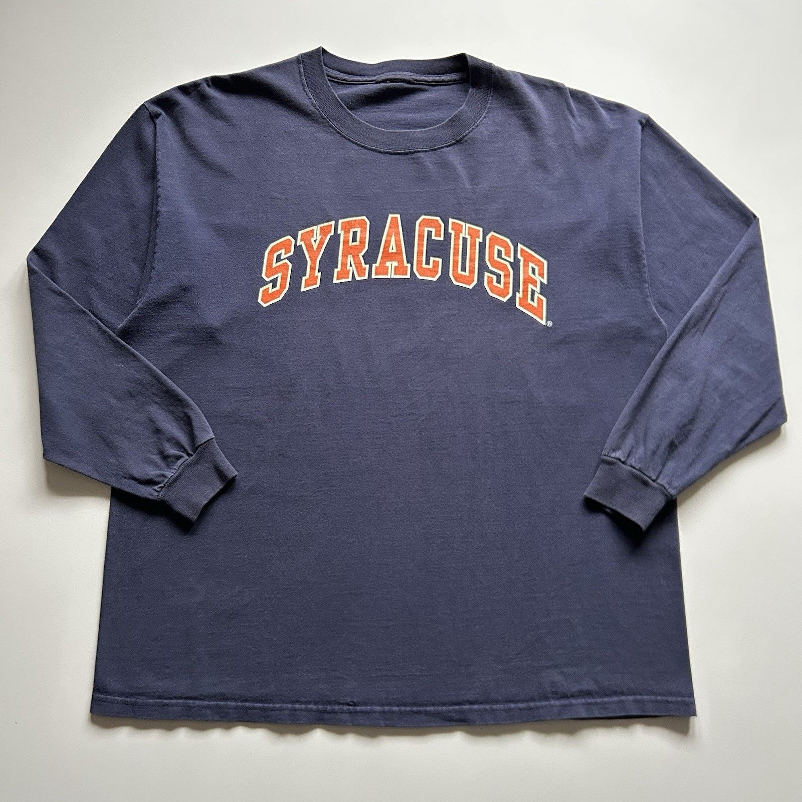 NCAA × Vintage Vintage Syracuse T-Shirt XXL Blue Y2K Long Sleeve Spell Out Size US XXL / EU 58 / 5 - 1 Thumbnail
