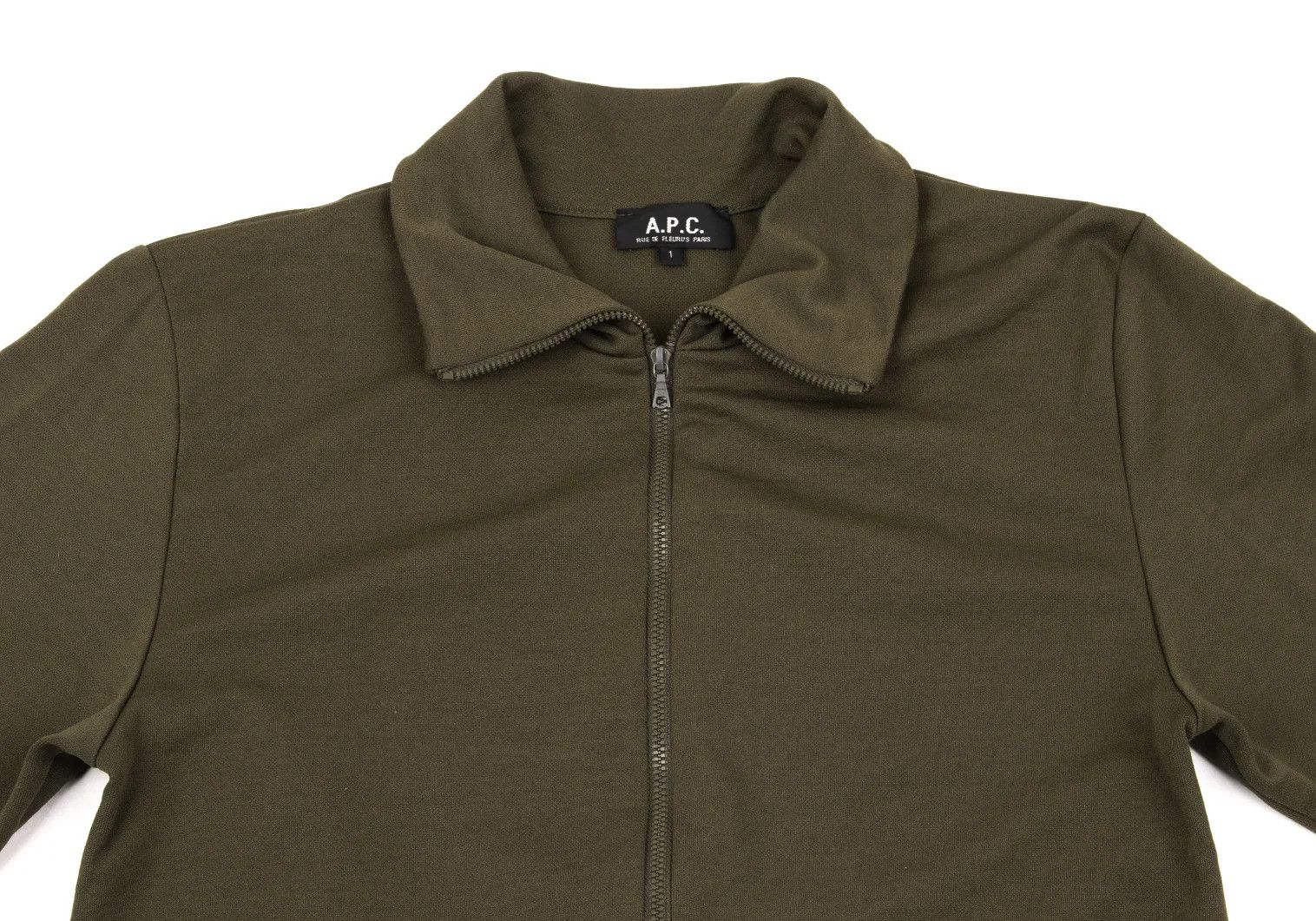 A.P.C. Poly Track Jacket in Olive Color Size US XXS / EU 40 - 3 Thumbnail