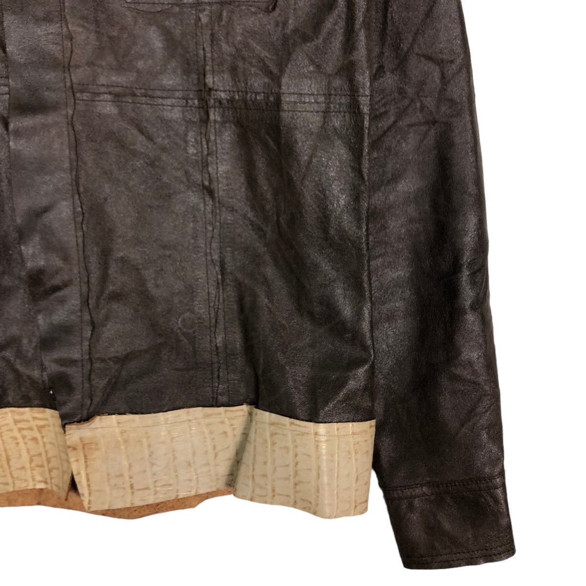 Japanese Brand 🔥Vintage Biker Leather Jacket Michel Klein Homme Paris Size US M / EU 48-50 / 2 - 5 Thumbnail