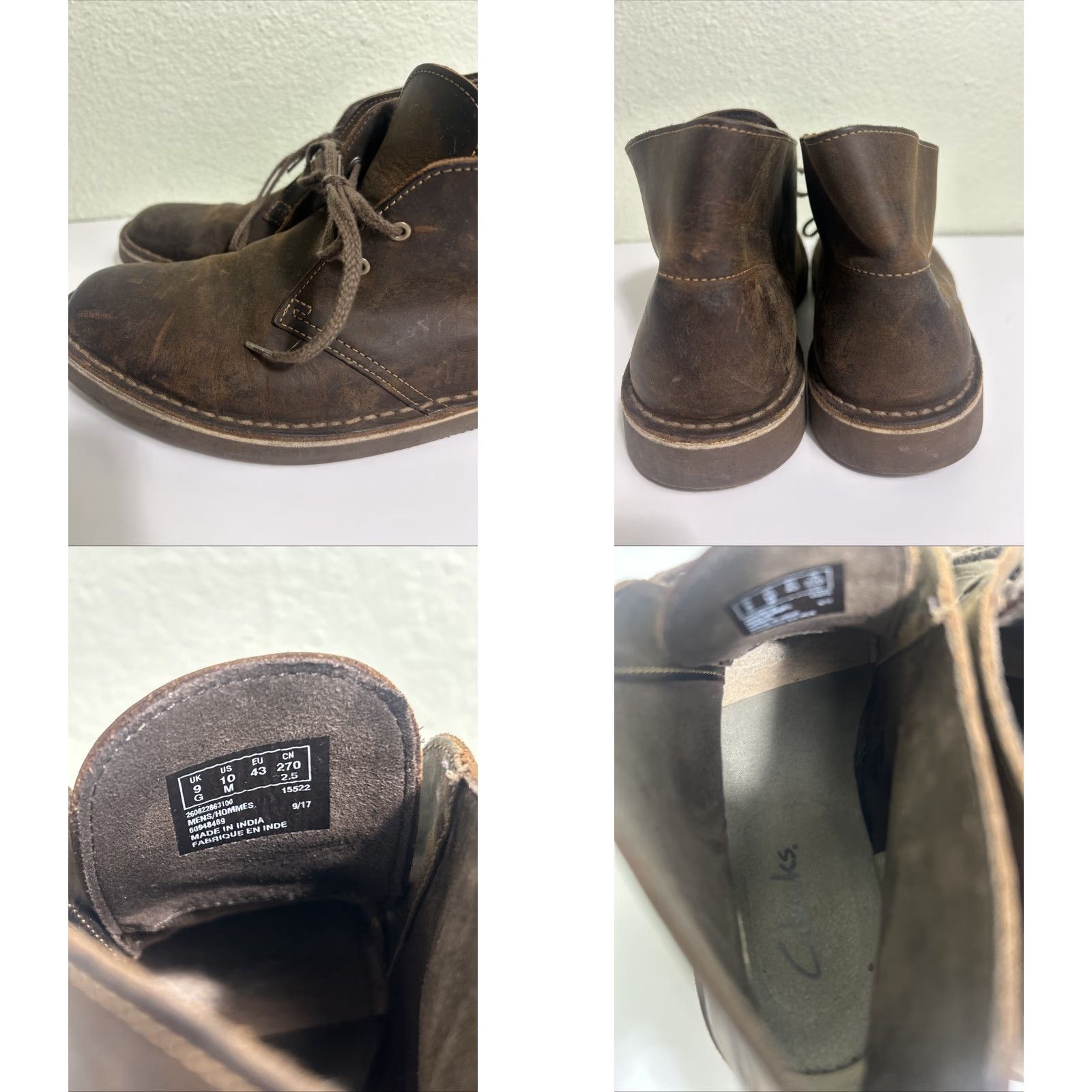 Clarks Clarks Desert Boot Men’s Brown Leather Mid Top Casual Fashion Boots Size 10 Brown Leather Desert Boot Mens 10 Shoes Size US M / EU 48-50 / 2 - 9 Thumbnail