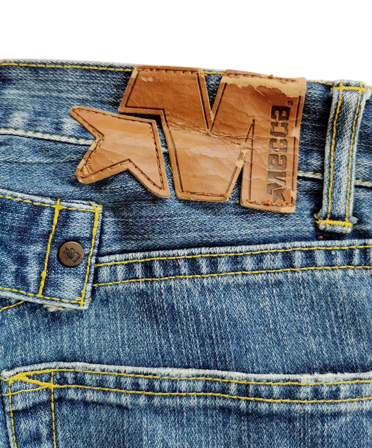 Mecca Mecca Streetwear Baggy Distressed Denim Jeans ♦️ Size 30”x29” Size US 30 / EU 46 - 6 Thumbnail