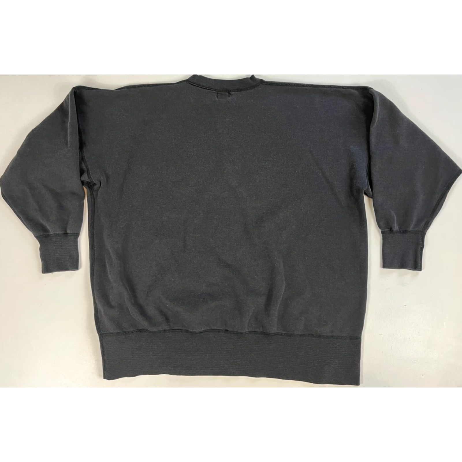 Vintage VINTAGE West Memory Men's Crewneck Sweatshirt Solid Black XL 90s Boy Club Med Made in France Size US XL / EU 56 / 4 - 2 Thumbnail