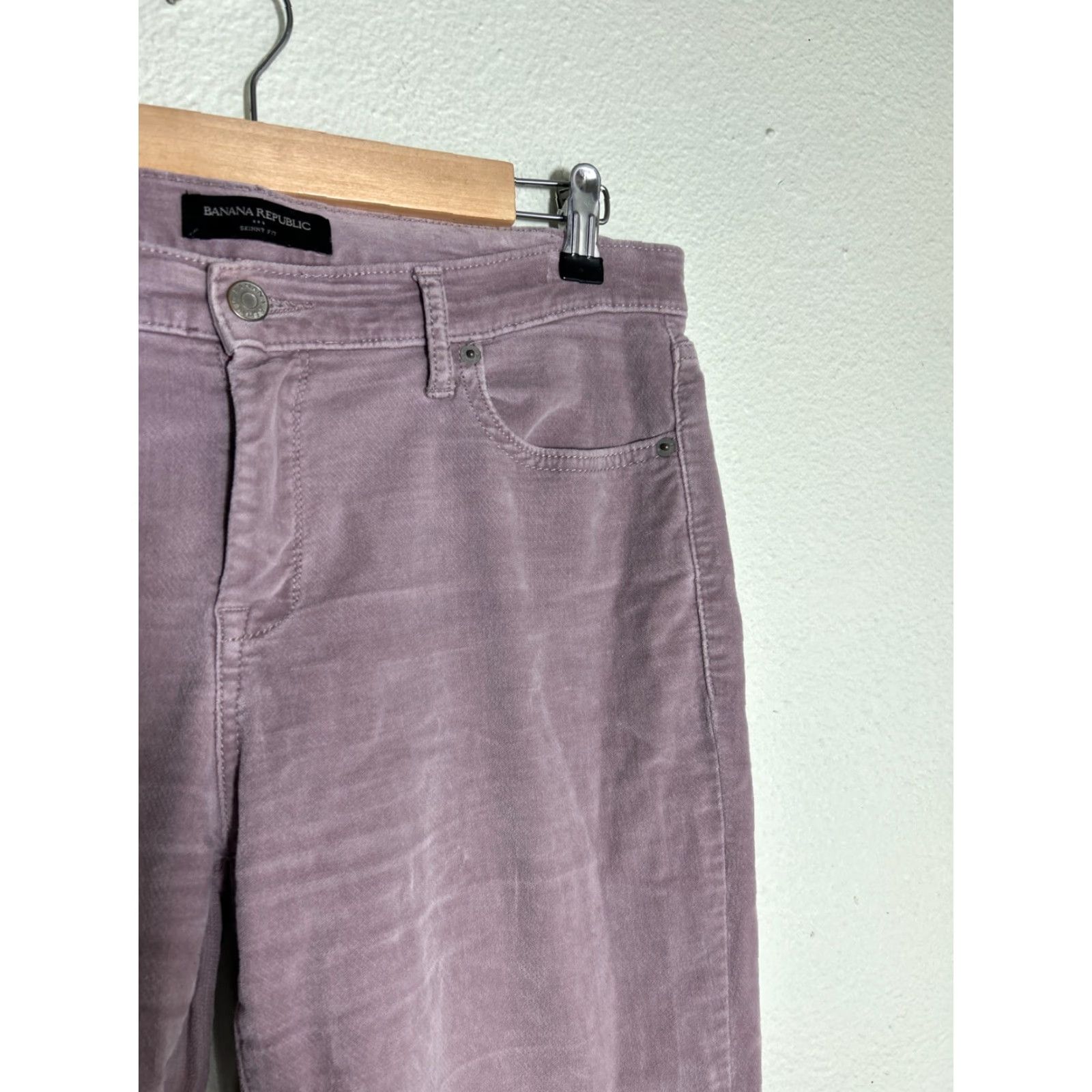 Banana Republic VINTAGE Banana Republic Womens Pants Skinny Corduroy Pink 8 Regular 34x29 Chino Mens Womens Boys Girls Size 30" / US 8 / IT 44 - 5 Thumbnail