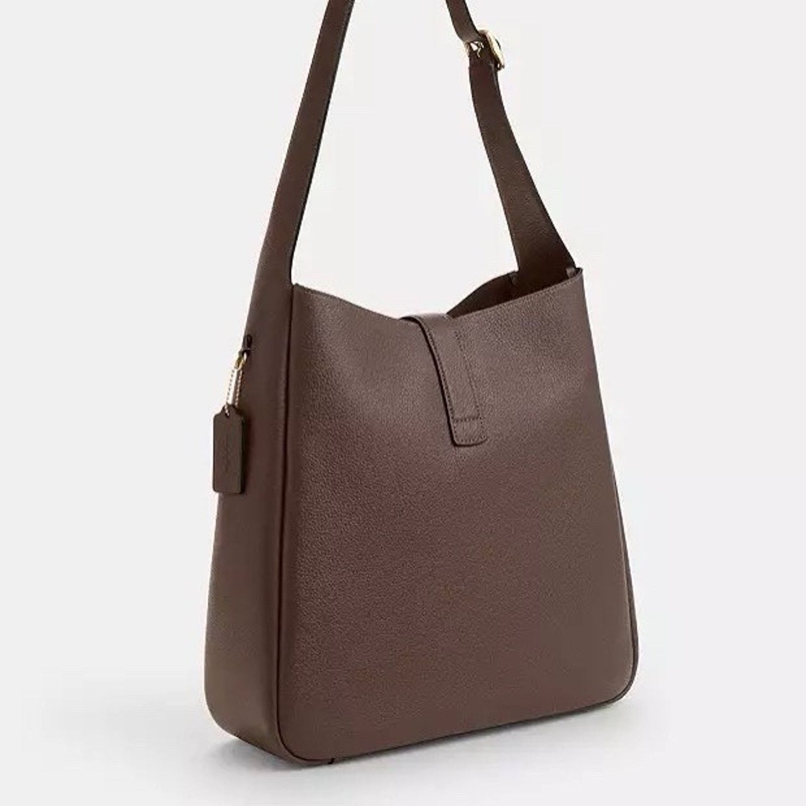 Coach NWT COACH Hadley Large Shoulder Bag CCD65 Gold/Dark Stone Size ONE SIZE - 9 Thumbnail