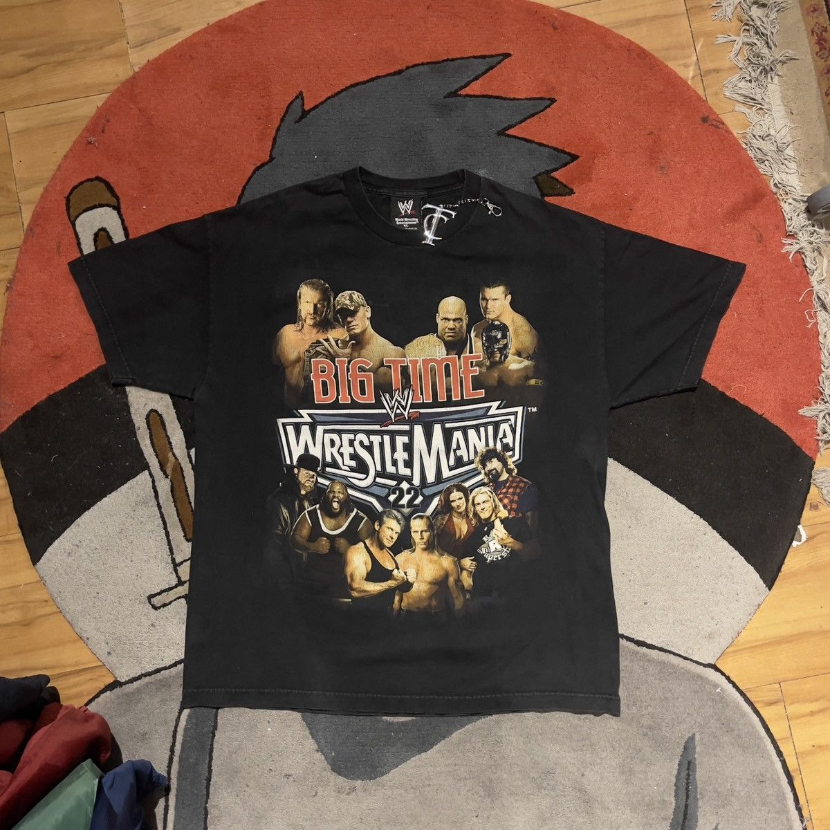 image of Vintage x Wwe Big Time Wrestle Mania 2006 in Black, Men's (Size XL)