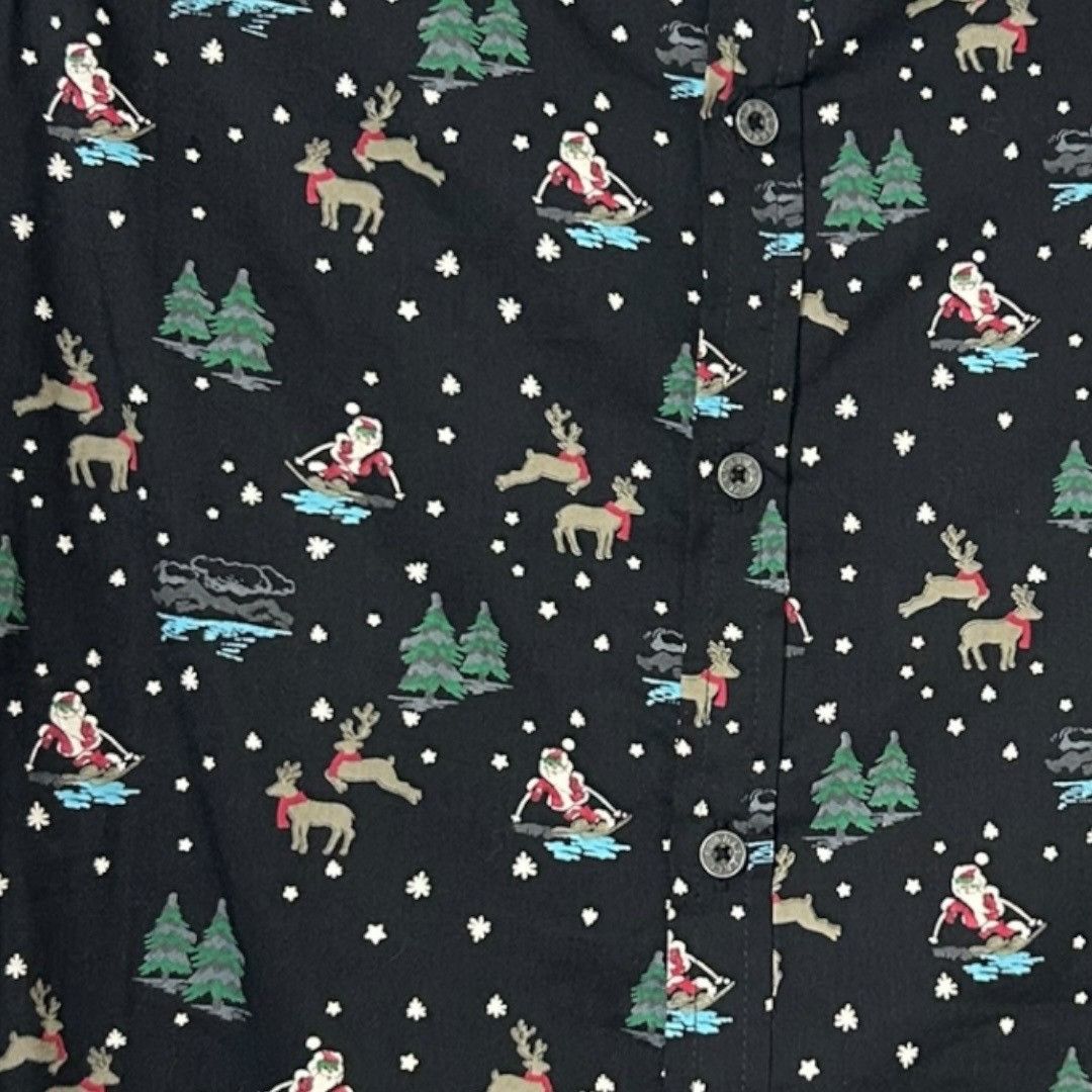 Free Planet Free Planet Skiing Santa Clause Christmas Button-Up Shirt - Size US S / EU 44-46 / 1 - 3 Thumbnail