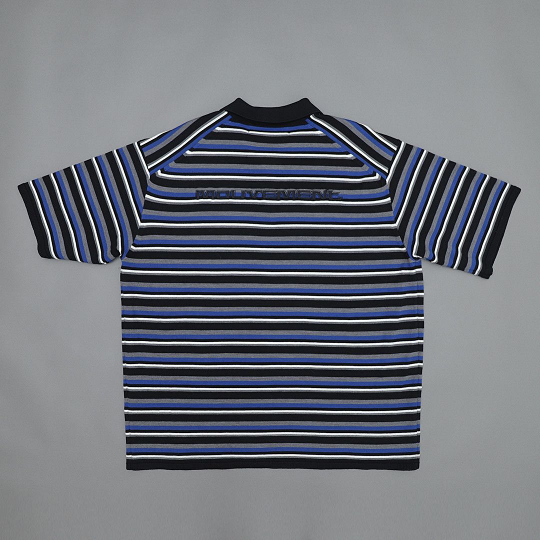 Juun.J Striped Knit Polo Size US L / EU 52-54 / 3 - 3 Thumbnail