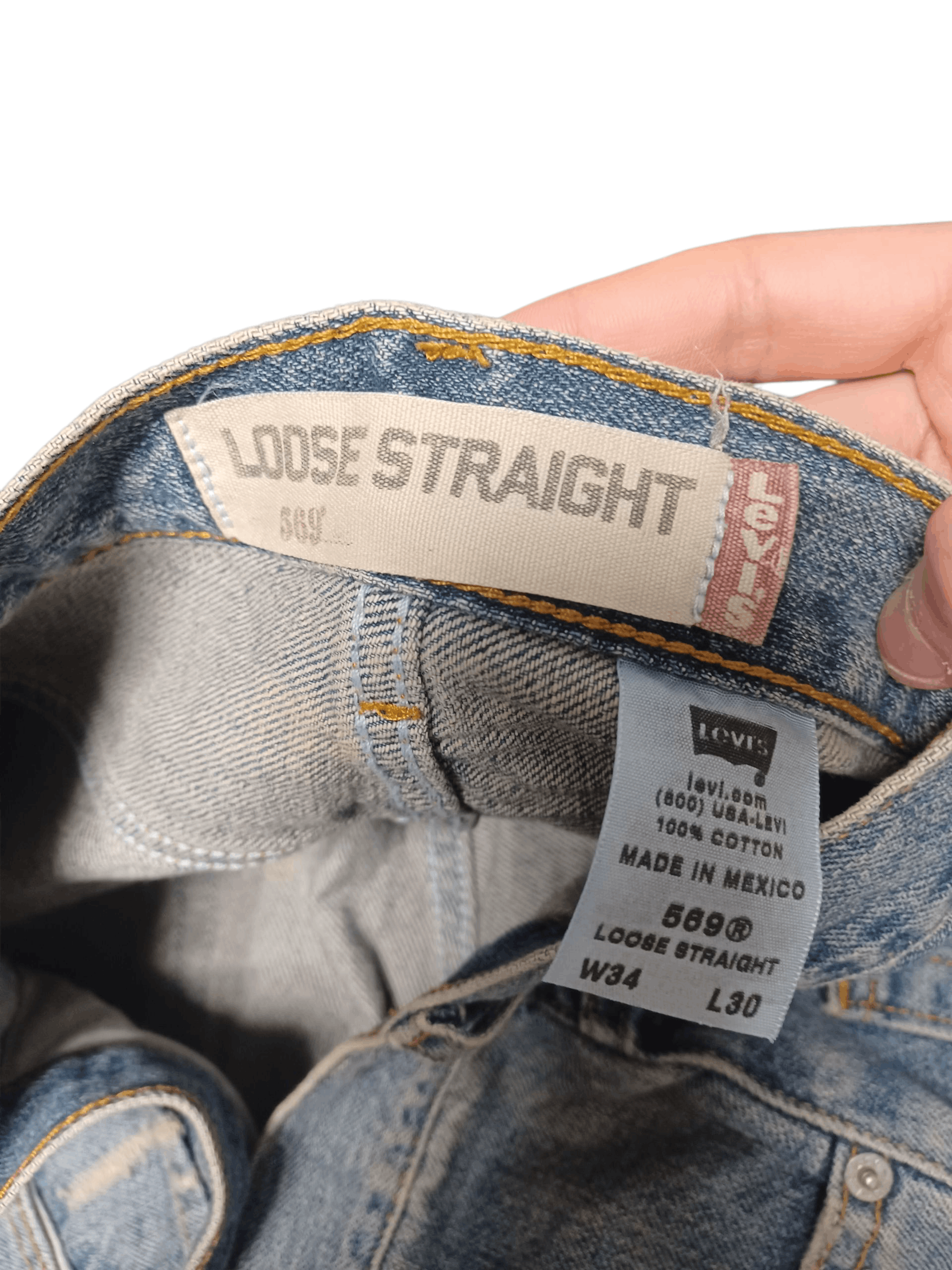 Levi's Vintage Clothing LEVIS 569 LOOSE STRAIGHT VINTAGE FIRE JEANS DENIM Size US 34 / EU 50 - 4 Thumbnail