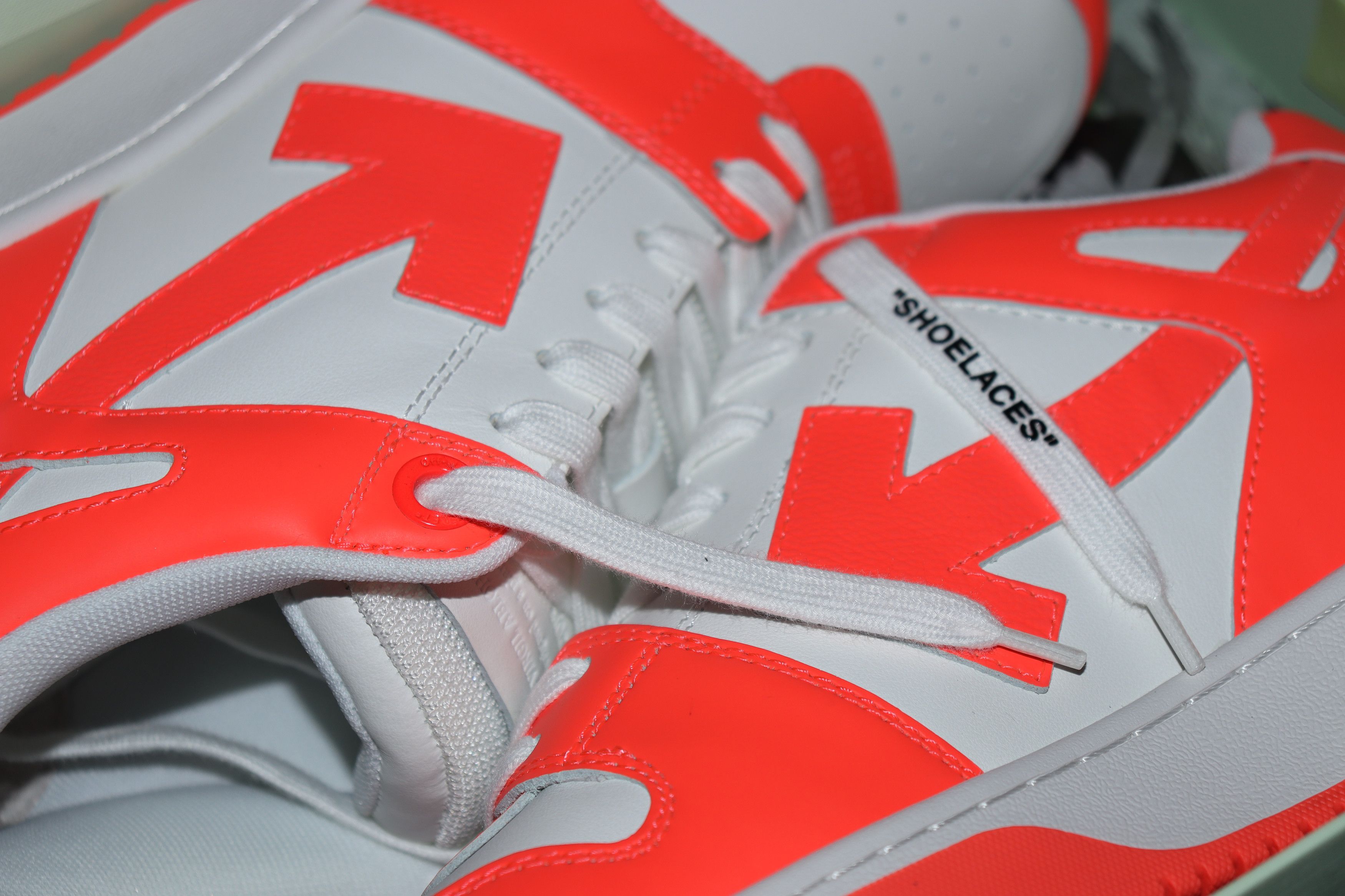 Off-White o1rshd1 Q: 2 / Out of Office Sneakers in Fluo Orange & White Size US 12 / EU 45 - 15 Thumbnail