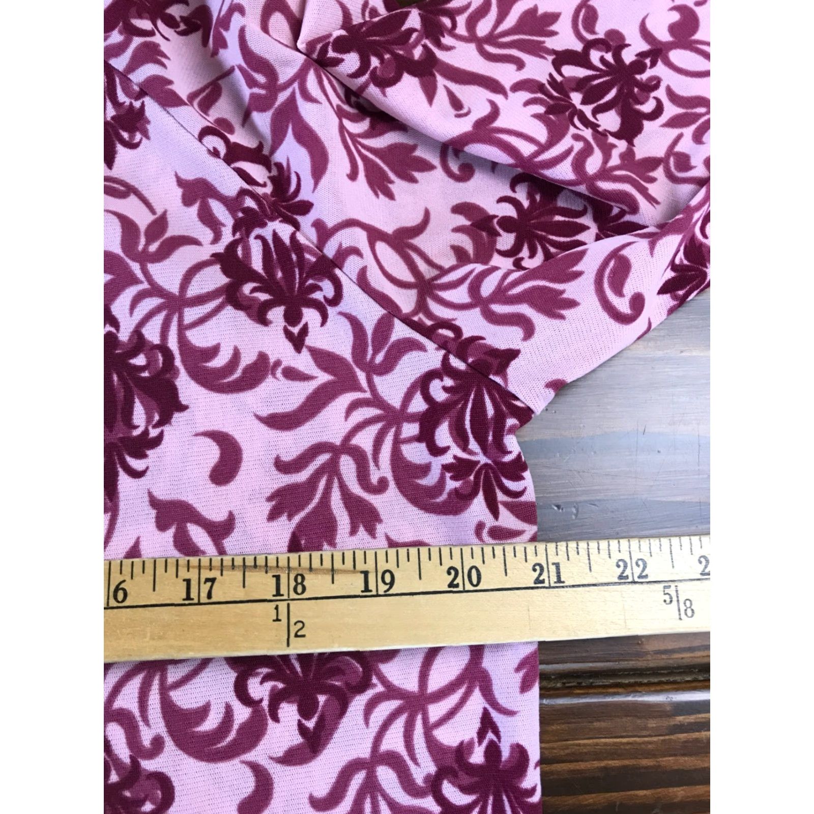 Pinko Venezia Shirt Women 14/16 Long Sleeve Crew Neck Floral Purple Pink T-Shirt Casual Size XL / US 12-14 / IT 48-50 - 3 Thumbnail