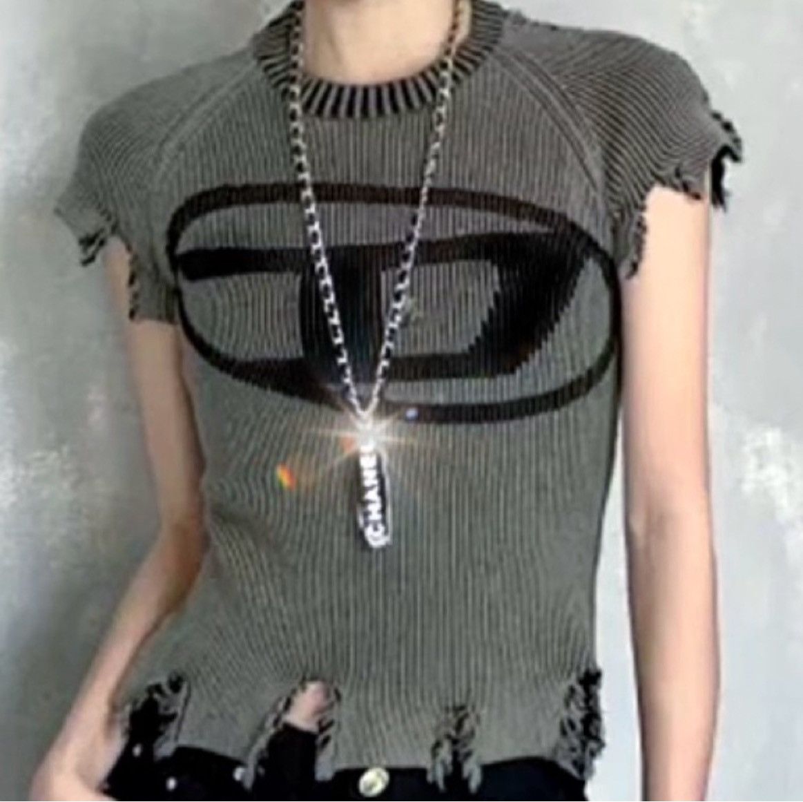 Diesel Nwt, Women’s DIESEL Distressed Sweater Size S / US 4 / IT 40 - 10 Thumbnail