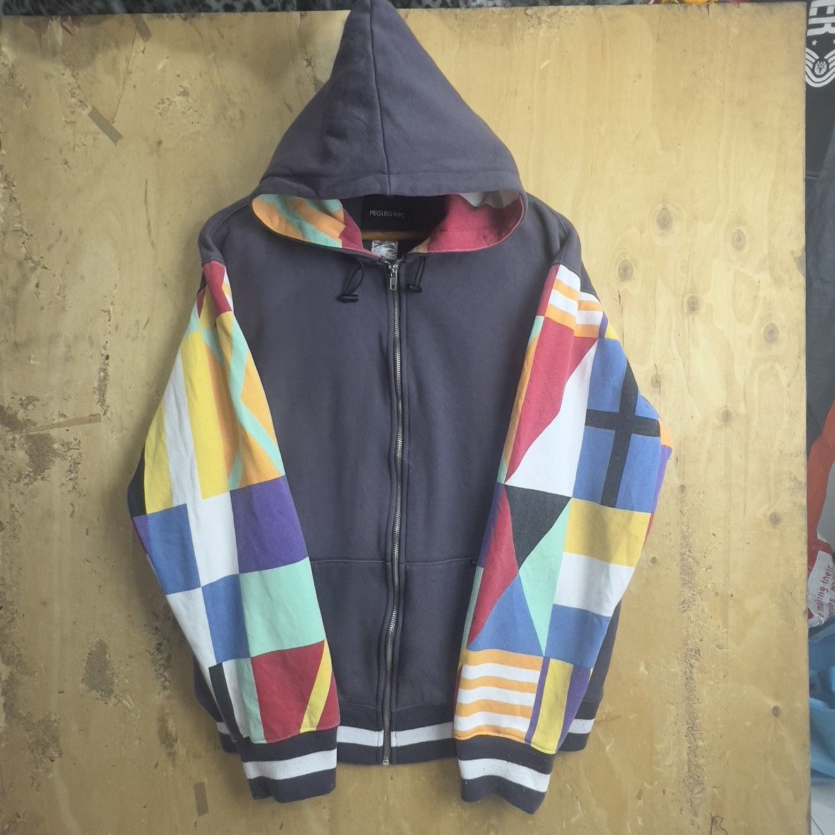 Vintage Pegleg Nyc Hoodie Zipper Jacket Size US M / EU 48-50 / 2 - 1 Thumbnail