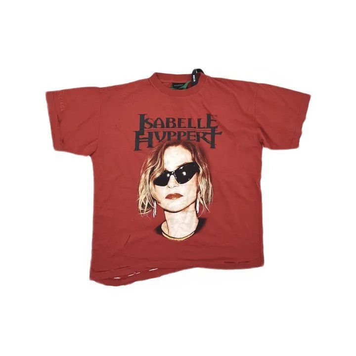 BALENCIAGA ISABELLE BOXY Tシャツ　Mサイズ Isabelle Boxy T-shirt in Faded Red | Balenciaga US