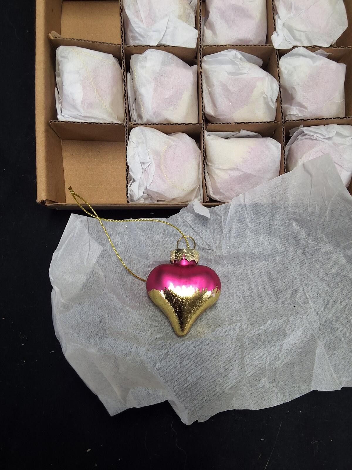 Other 11-Piece Pink & Gold Heart Christmas Ornaments Set Size ONE SIZE - 3 Thumbnail