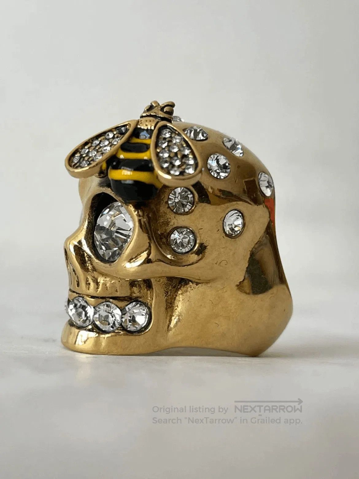 Alexander McQueen Alexander McQueen Ice Bee Skull Ring. Size ONE SIZE - 3 Thumbnail