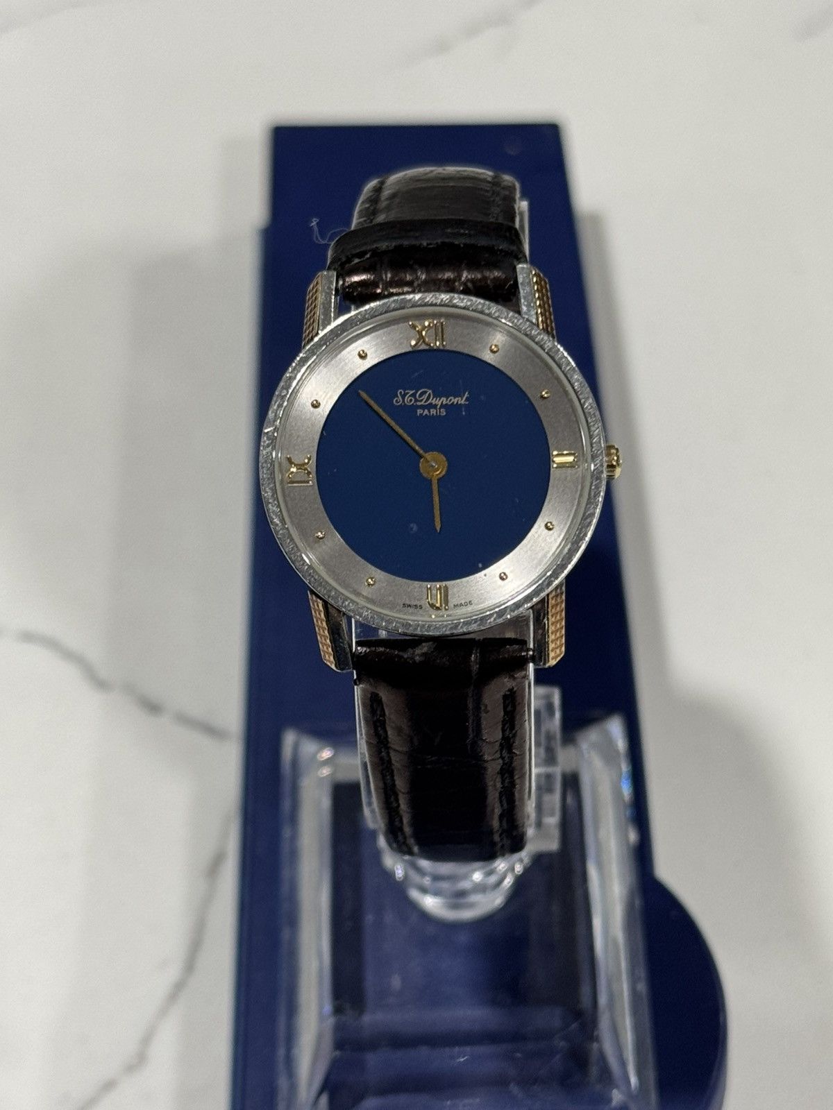 S.T. Dupont ST Dupont Unisex Watch Blue Gold plated Size ONE SIZE - 2 Thumbnail