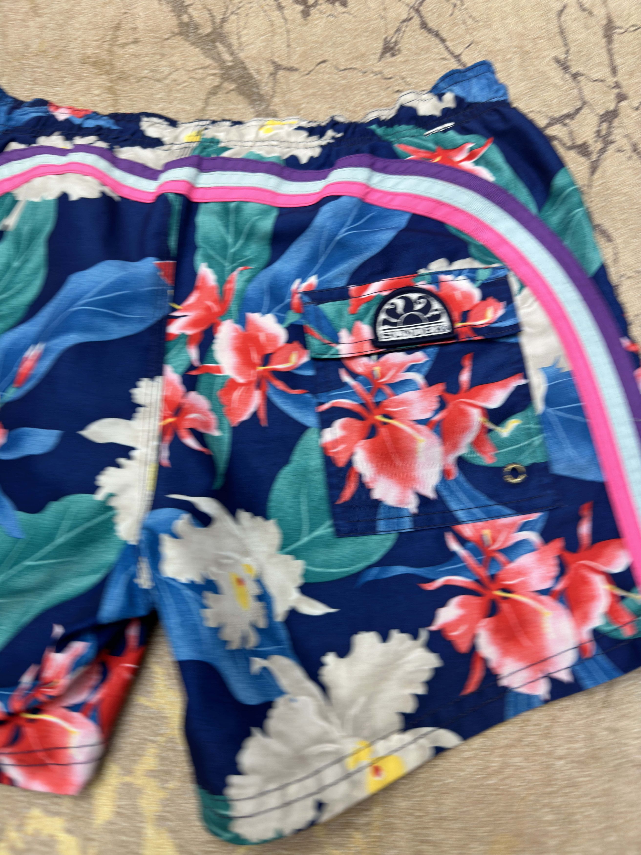 Sundek Sundek S Tropical Beach Shorts Trunks Bath Suit Size S 31 32 Size US 30 / EU 46 - 7 Thumbnail