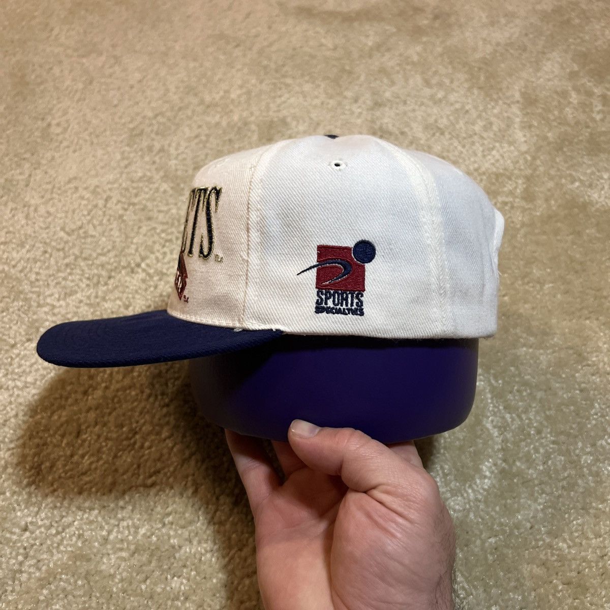 Vintage Vtg 90s Sports Specialties Denver Nuggets Laser Snapback Hat Size ONE SIZE - 3 Thumbnail