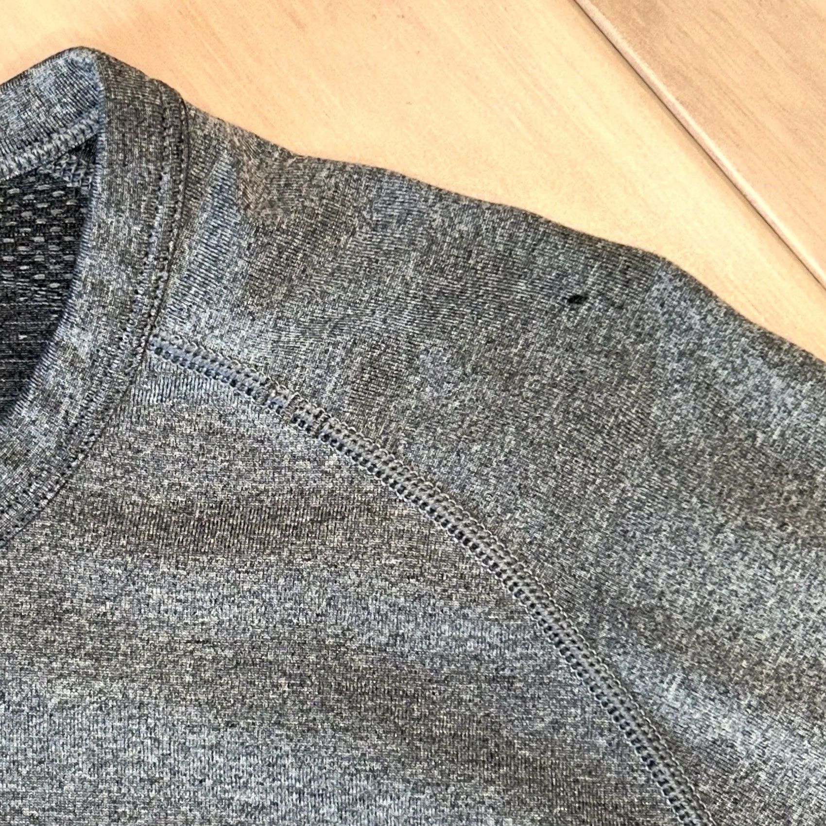 Lululemon Lululemon Live In Practice Henley Gray Long Sleeve T-Shirt Men’s XL Distressed Size US XL / EU 56 / 4 - 5 Thumbnail