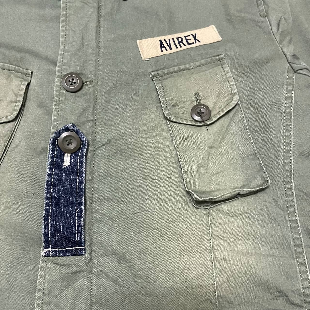 Avirex Vintage Avirex Multi Pocket Denim Part Jacket Military Size US XL / EU 56 / 4 - 6 Thumbnail