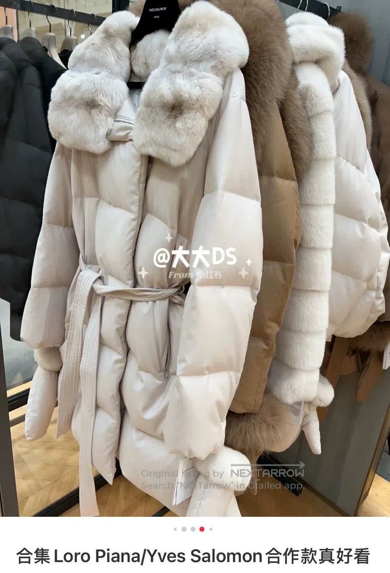 Loro Piana Loro Piana Collaboration, Totoro fur-trimmed long down jac Size XXS / US 00 / IT 34 - 7 Thumbnail