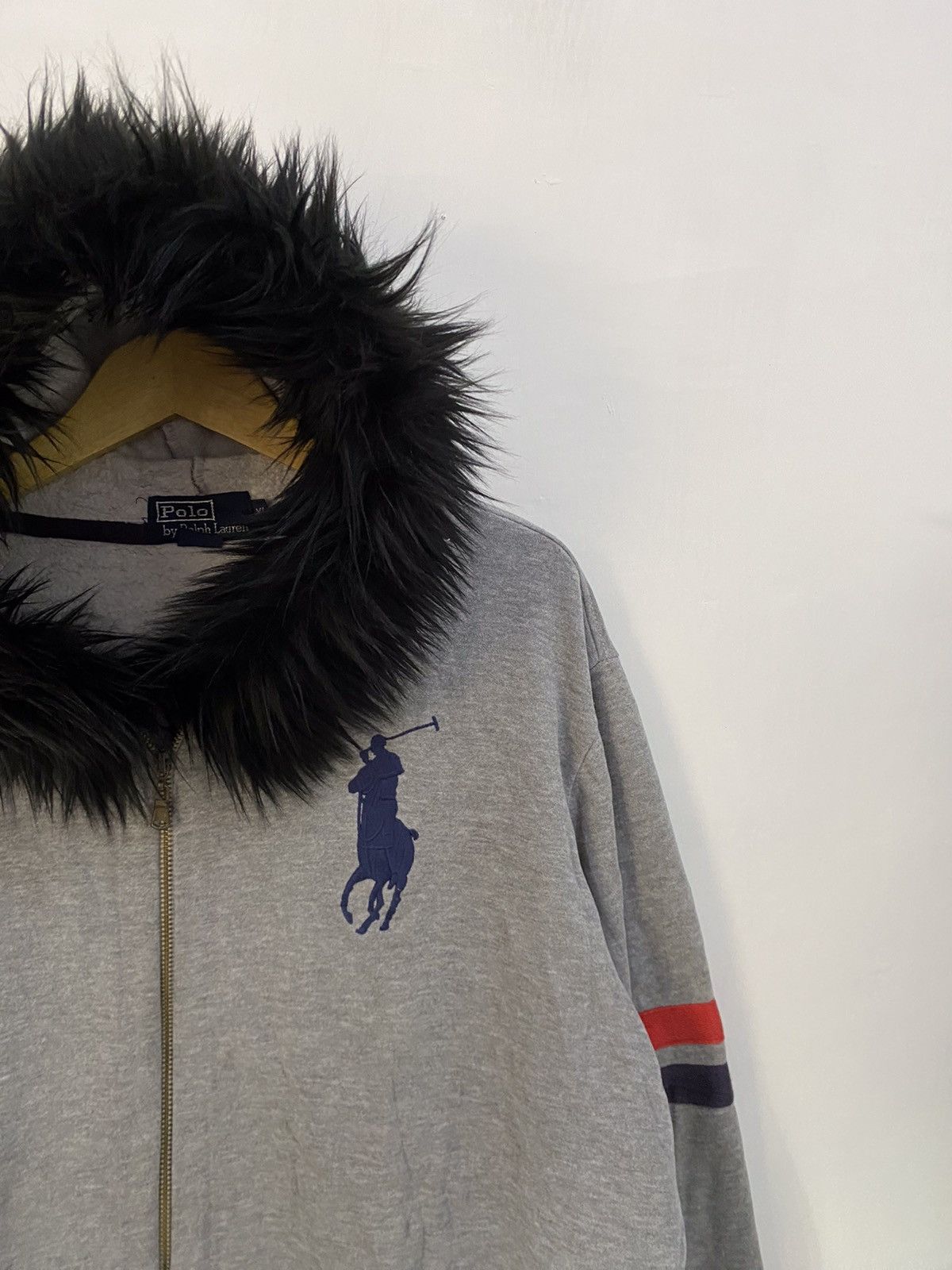 Polo Ralph Lauren Polo Ralph Lauren Fur Zipper Hoodie LGB Style Size US XL / EU 56 / 4 - 5 Thumbnail
