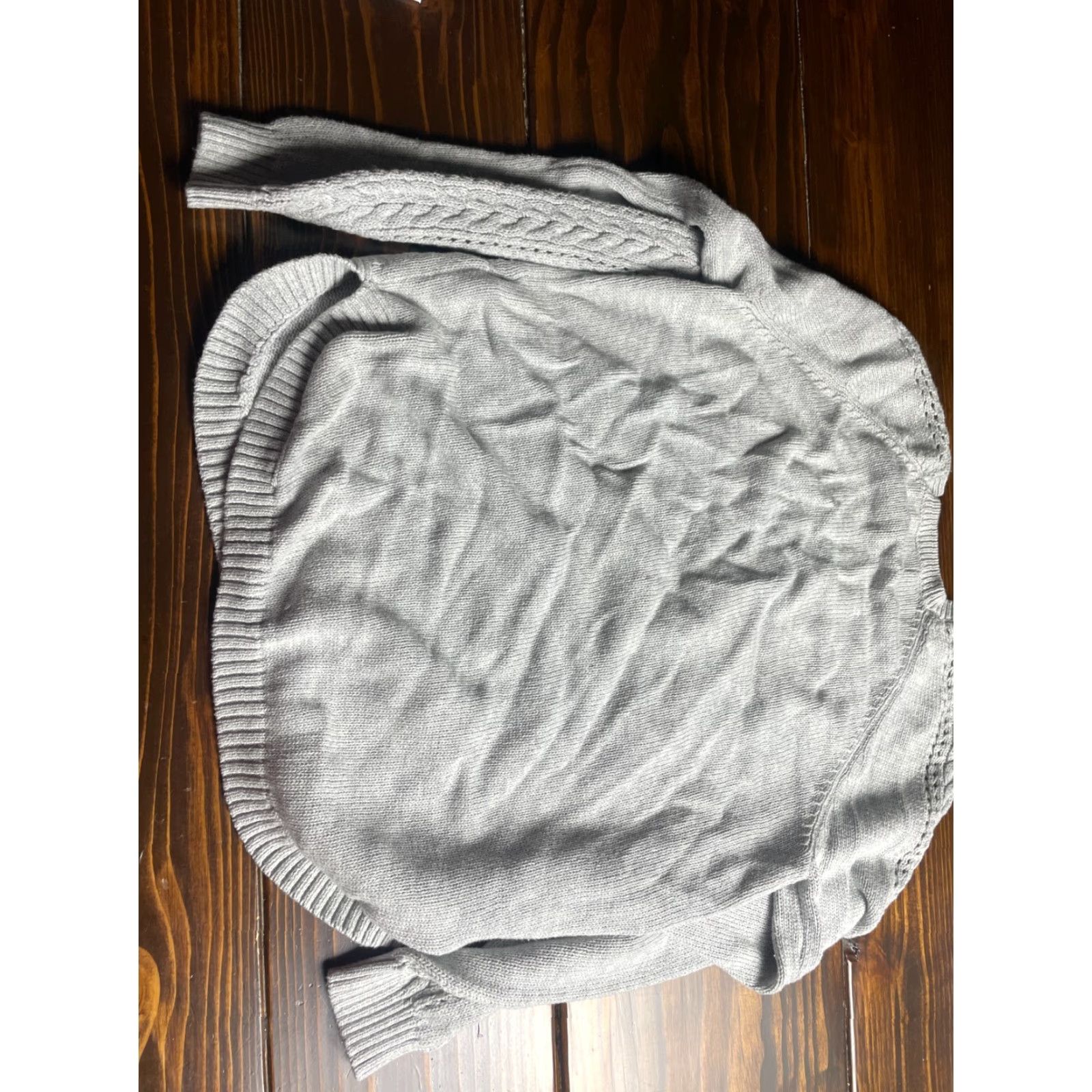 J. Jill J. Jill Sweater Shirt Women Size M Petite Gray V-Neck Long Sleeve Pullover Knit 100% Cotton Raglan Sleeve Vintage: No Size M / US 6-8 / IT 42-44 - 8 Thumbnail
