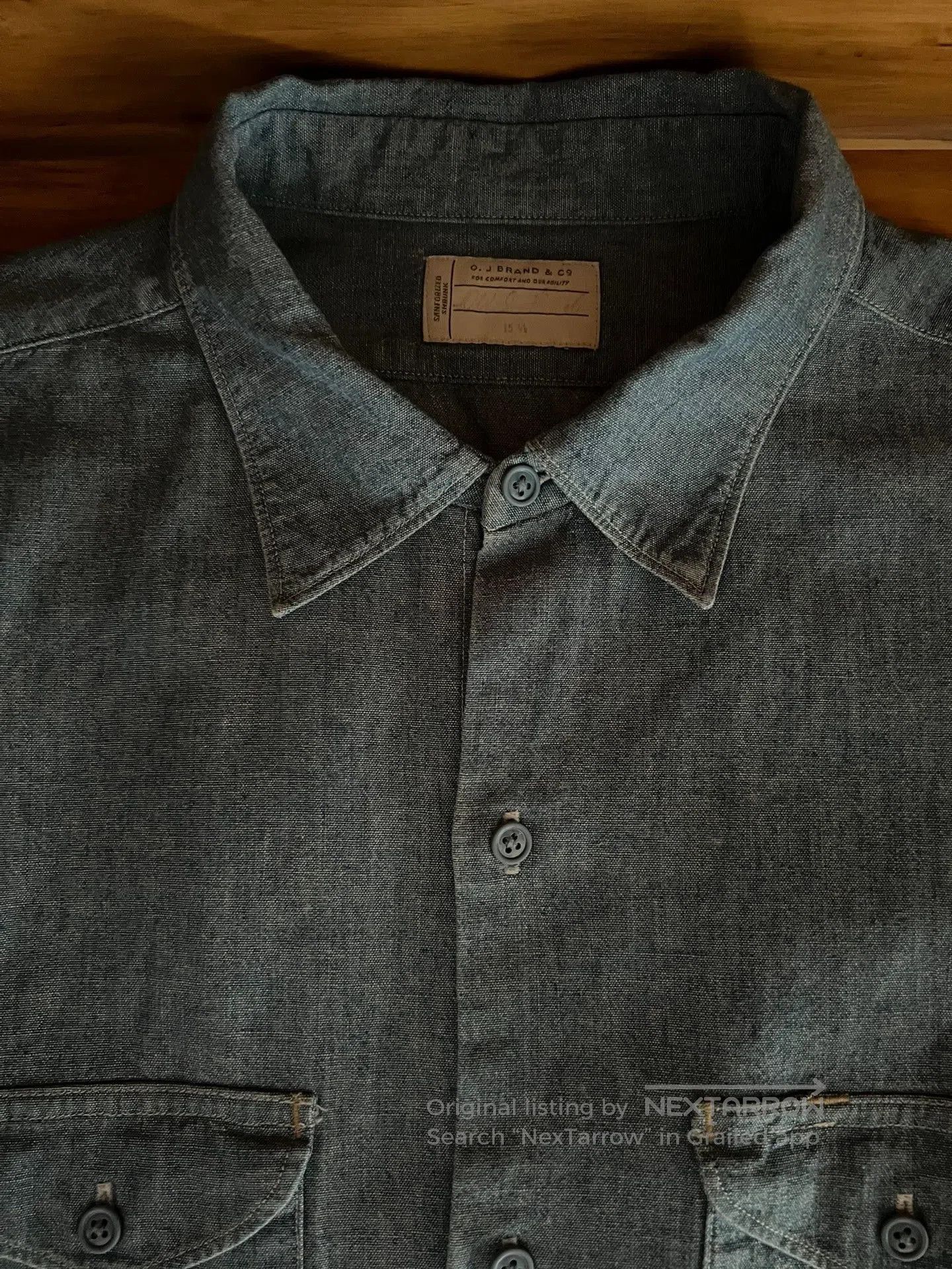 Oldblue Co. Old Joe Vintage Indigo Denim Work Shirt. Size US S / EU 44-46 / 1 - 9 Thumbnail