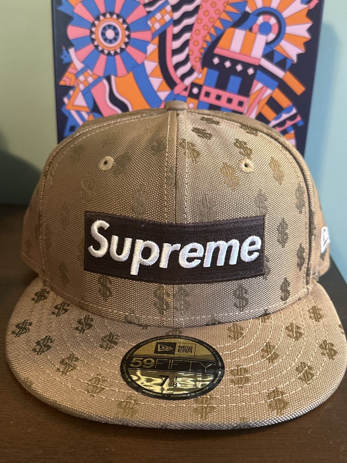 Supreme Supreme Monogram Box Logo New Era Brown | Grailed