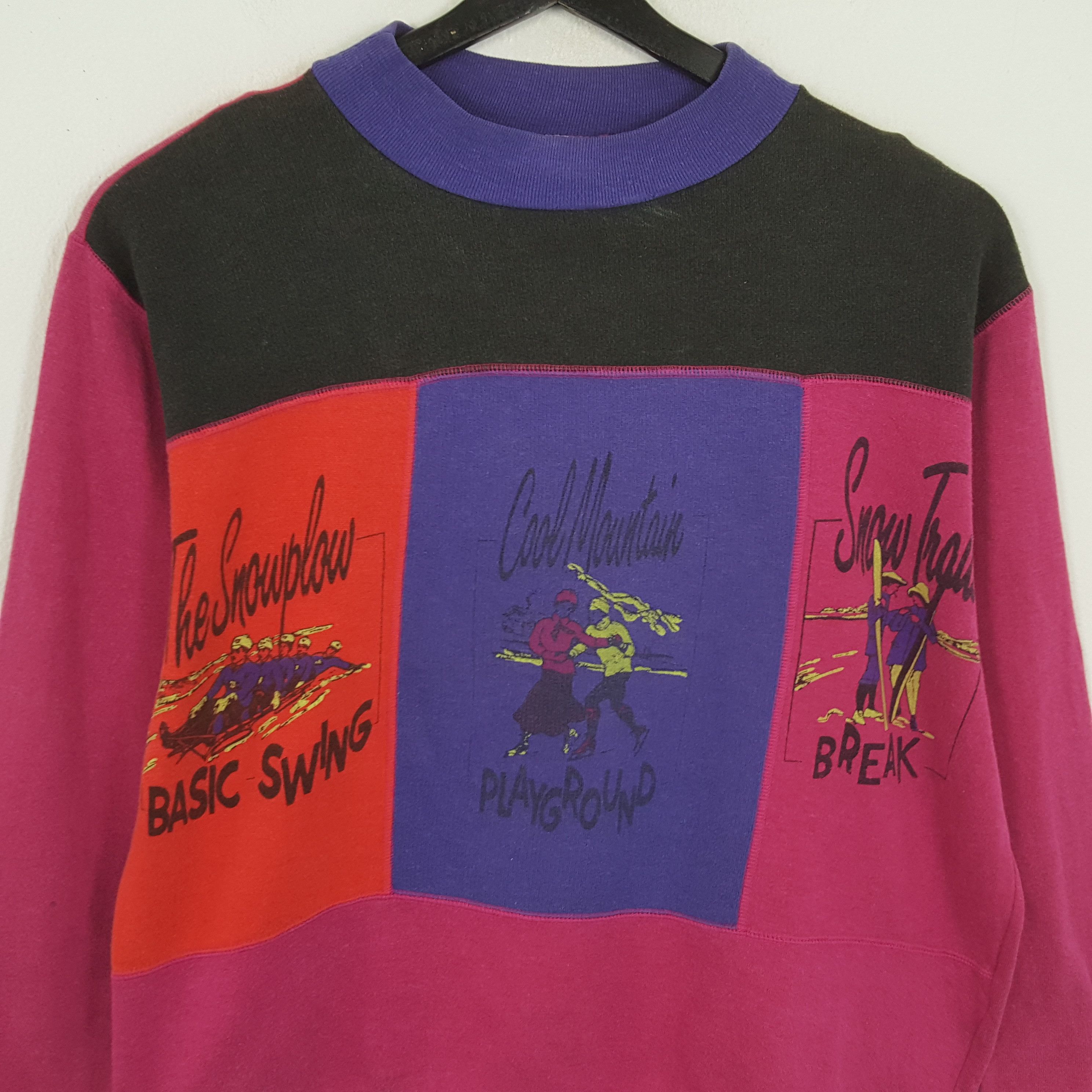 Vintage THE SNOWPLOW Art Design Style Vintage Sweatshirt Size US L / EU 52-54 / 3 - 2 Thumbnail
