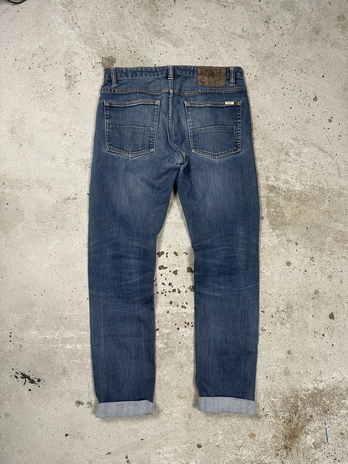 Emmett × Japanese Brand × Vintage Vintage Y2K Emmett Selvedge Joe Indigo Denim Pants Jeans Size US 33 - 3 Thumbnail
