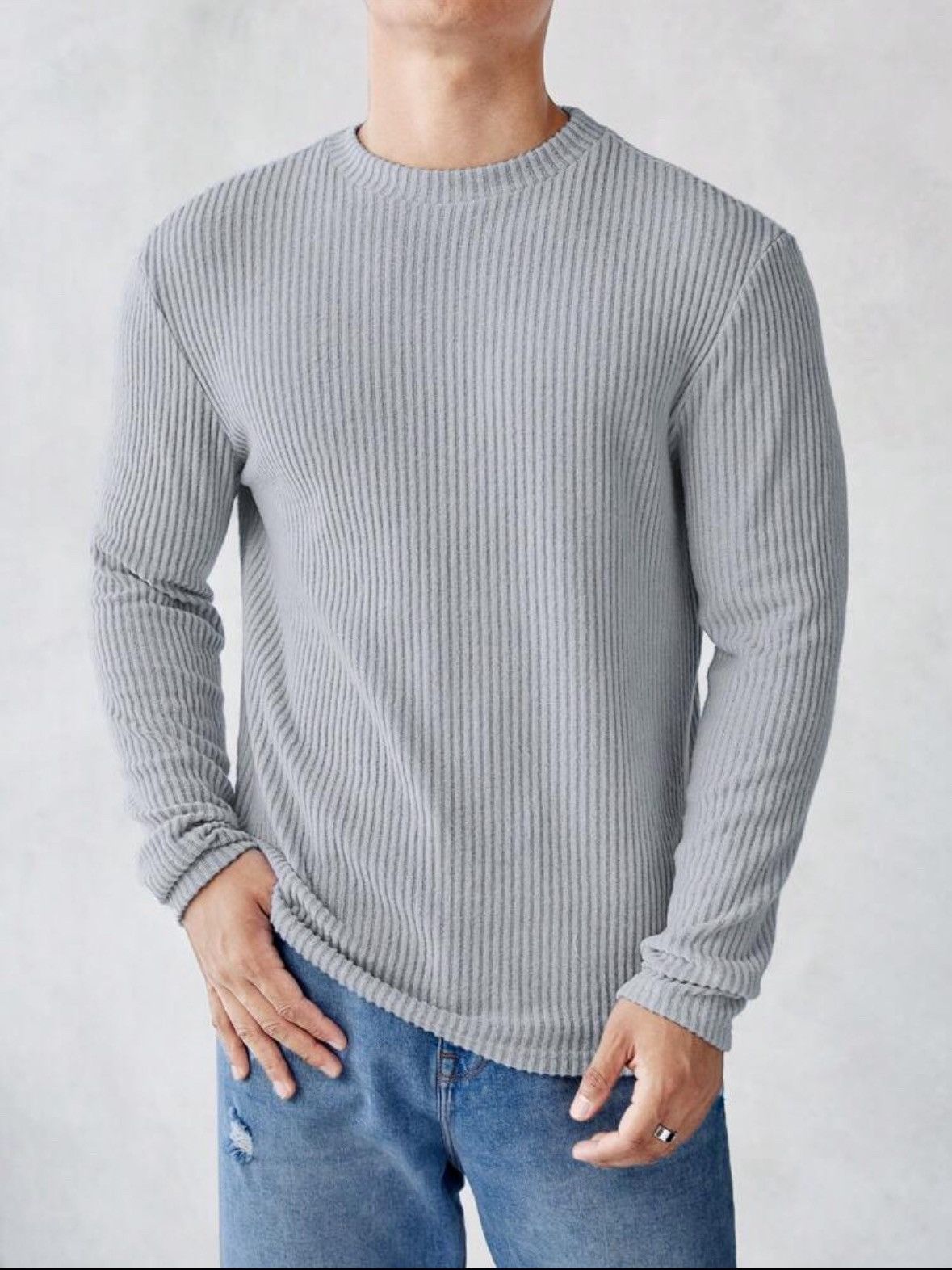 Shein Brand new knit long sleeve T shirt (medium) Size US M / EU 48-50 / 2 - 2 Thumbnail