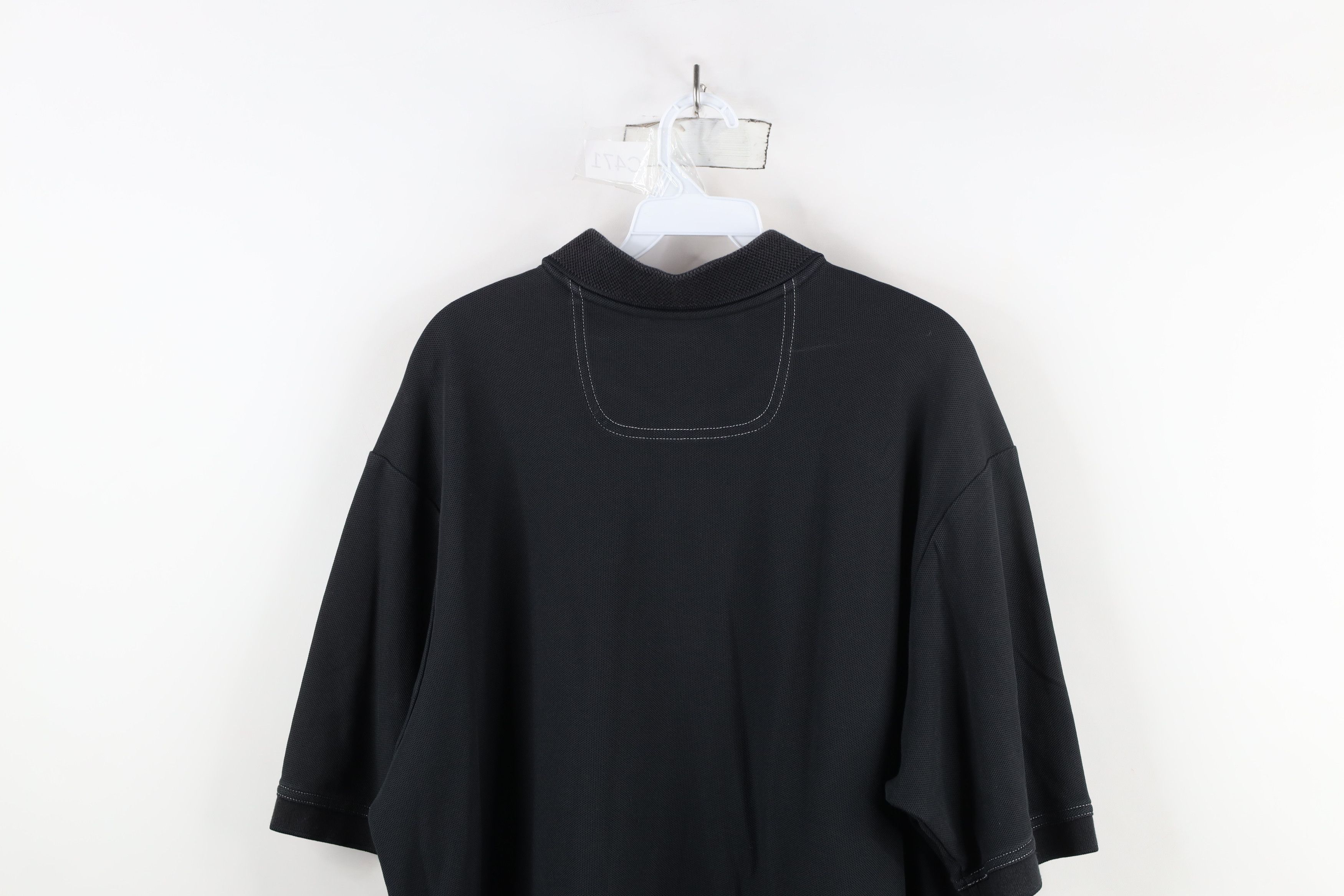 Tommy Bahama × Vintage Tommy Bahama Cotton Knit Collared Golf Polo Shirt Black Size US XL / EU 56 / 4 - 12 Thumbnail