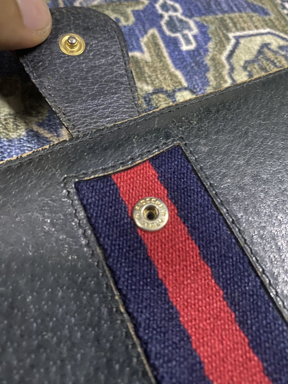 Gucci Vintage Gucci Long Wallet Size ONE SIZE - 15 Thumbnail