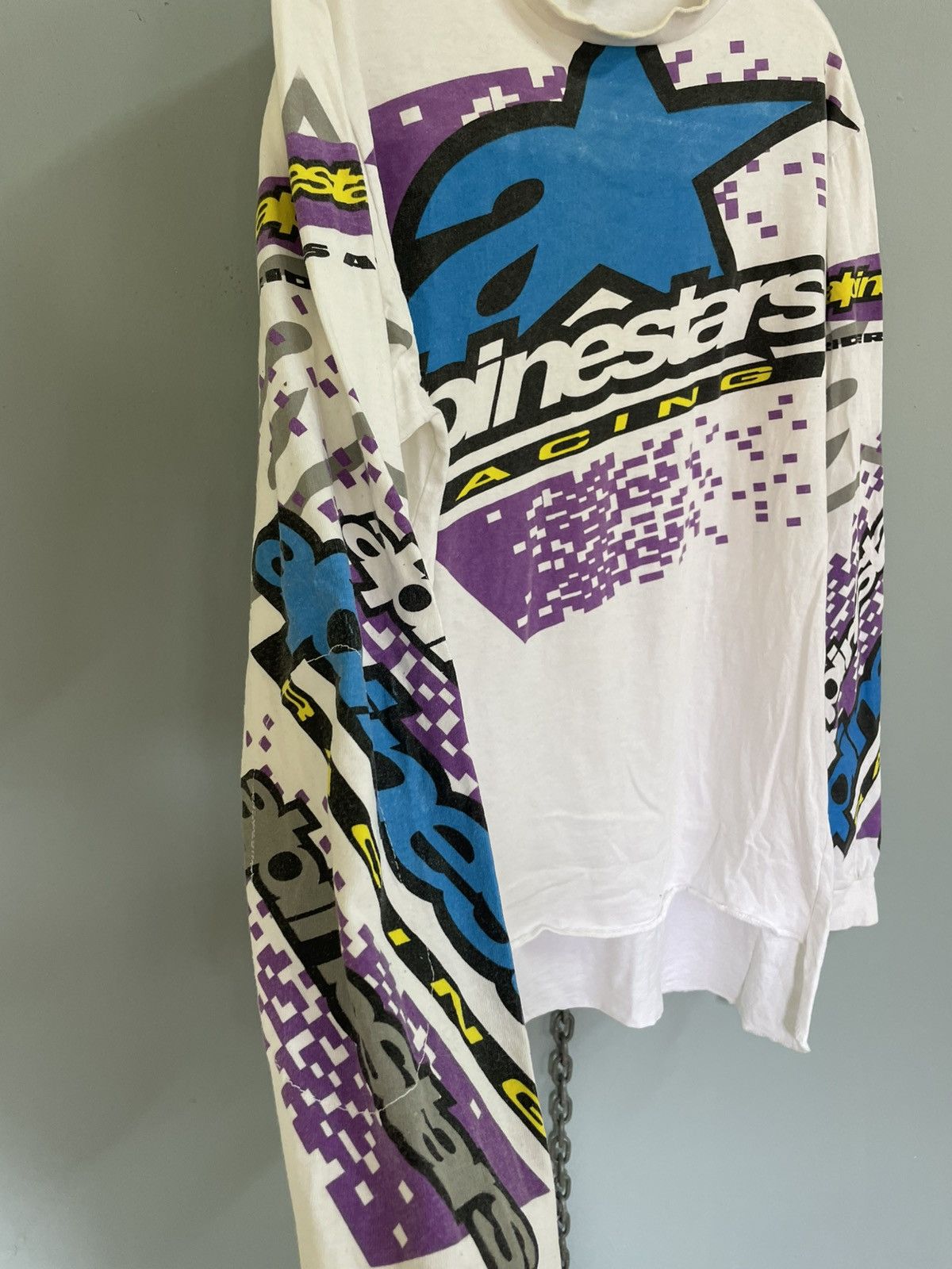 Alpinestars Vintage 90s Alpinestars Racing motocross jersey Size US M / EU 48-50 / 2 - 4 Thumbnail