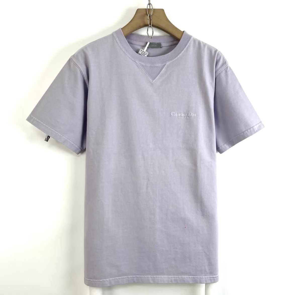 Dior Dior Lilac Purple Embroidered Logo Short Sleeve T-shirt K12 Size US S / EU 44-46 / 1 - 1 Thumbnail
