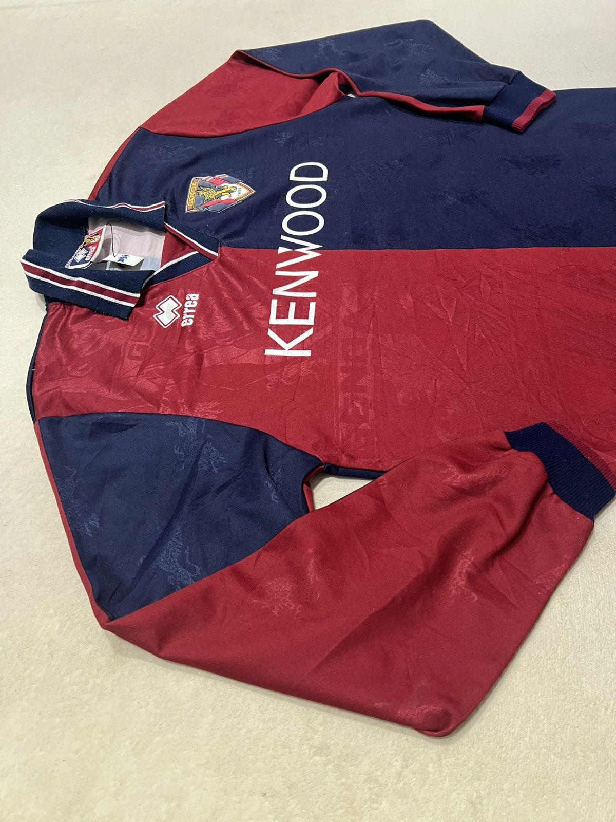Errea Genoa 1994 Errea Home Longsleeve Jersey Size US L / EU 52-54 / 3 - 3 Thumbnail