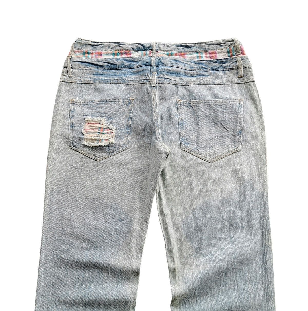 Other Size 37x30.5 Doublewaist denim jeans with clawmark design Size US 37 - 3 Thumbnail