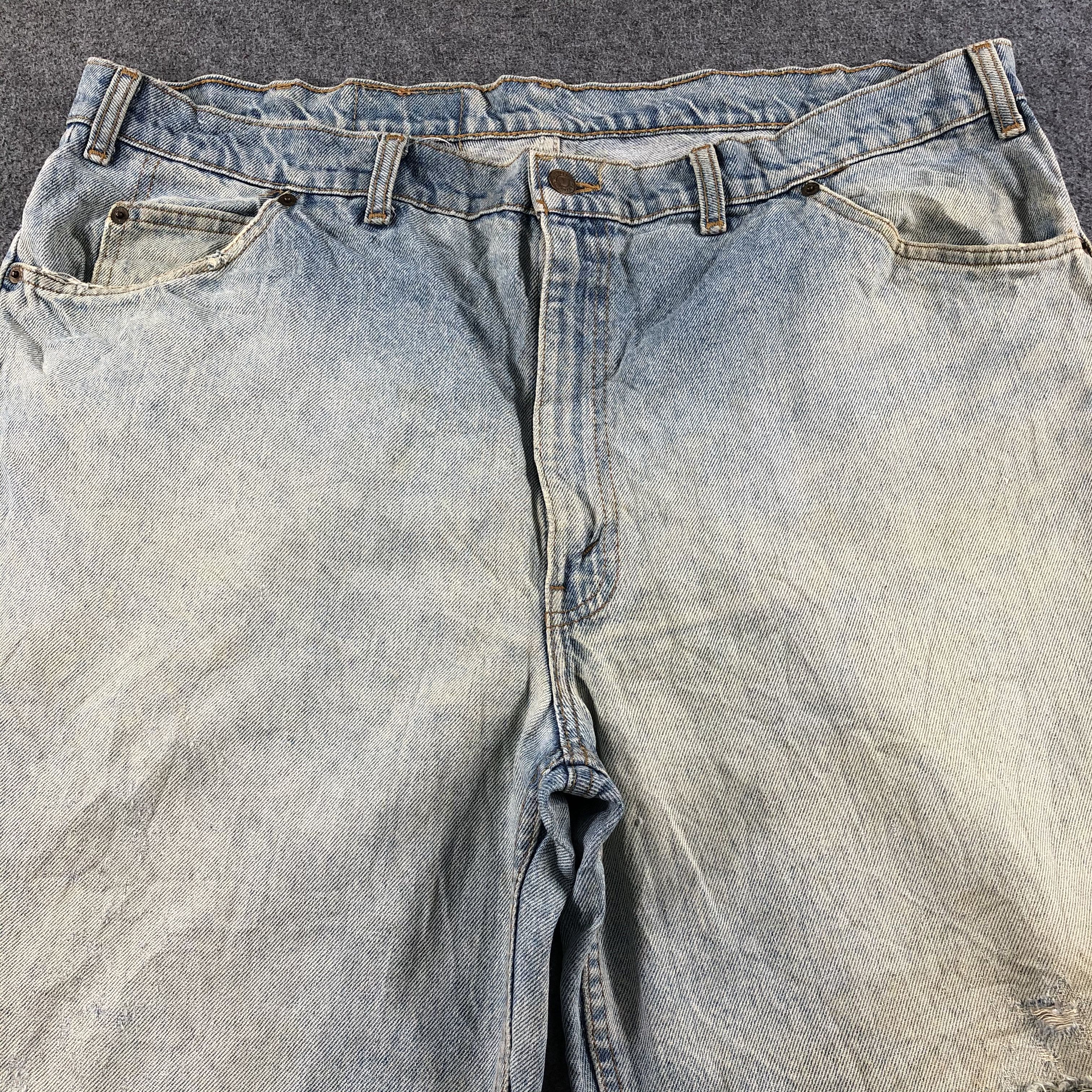 Levi's 90s Vintage Light Wash Levis Jeans-J2644 Size US 43 - 3 Thumbnail