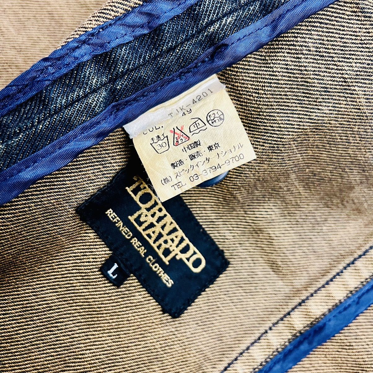 If Six Was Nine 2000s Tornado Mart - Extreme Mud Wash Denim Jacket Size US L / EU 52-54 / 3 - 11 Thumbnail